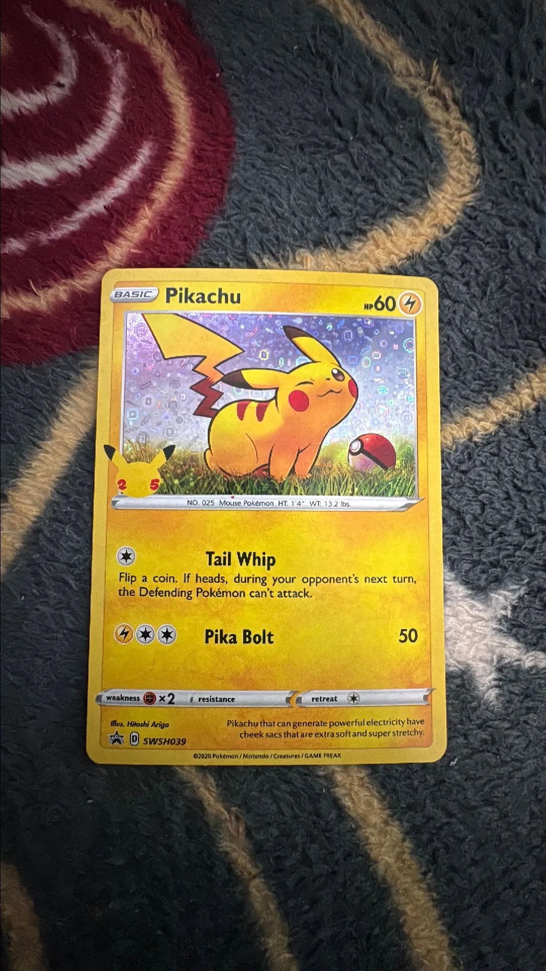 pikachu pokemon card swsh039 Pikachu main image 0