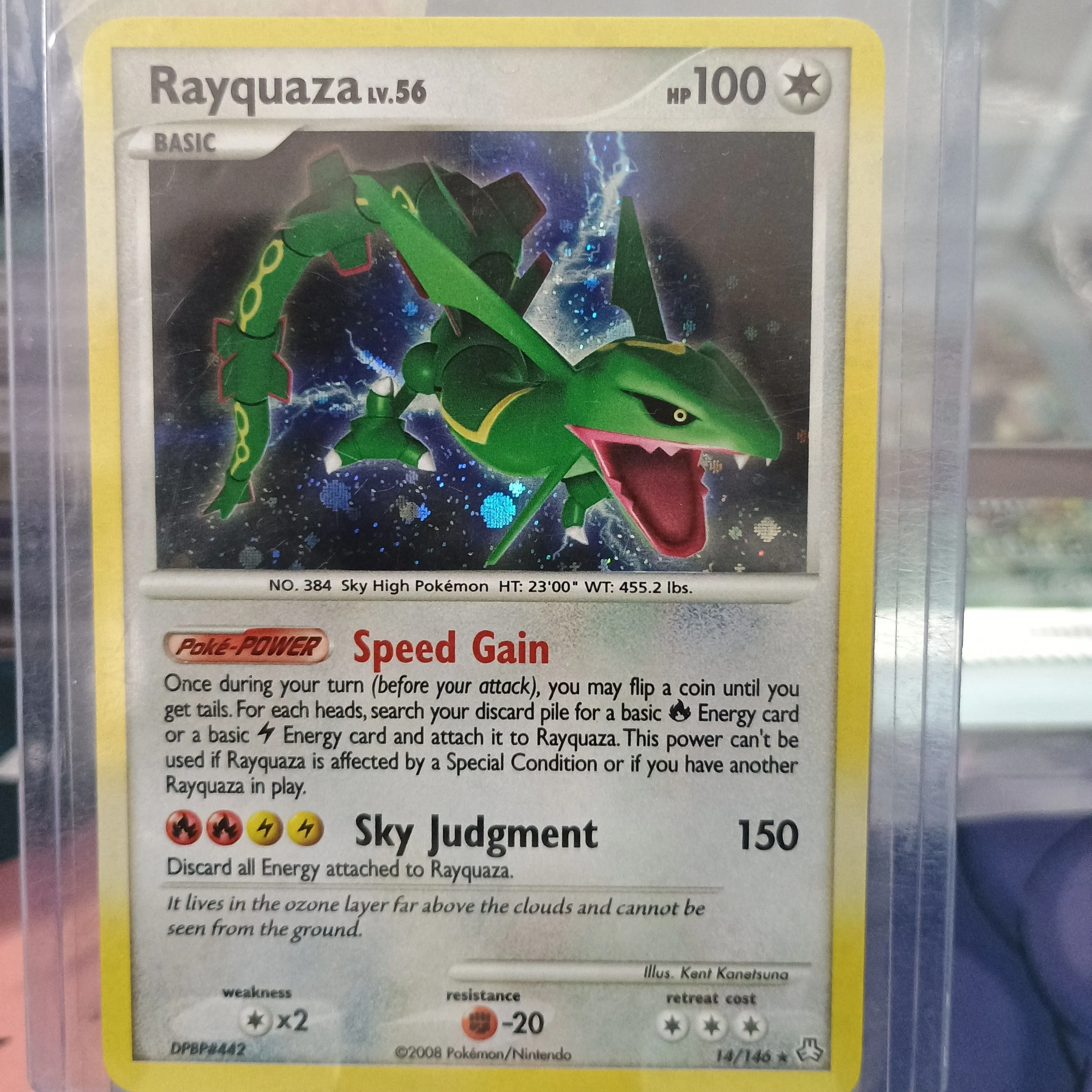 rayquaza holographic card Rayquaza EX Delta Species Holo 13 PSA 8 – TBC Games main image 0