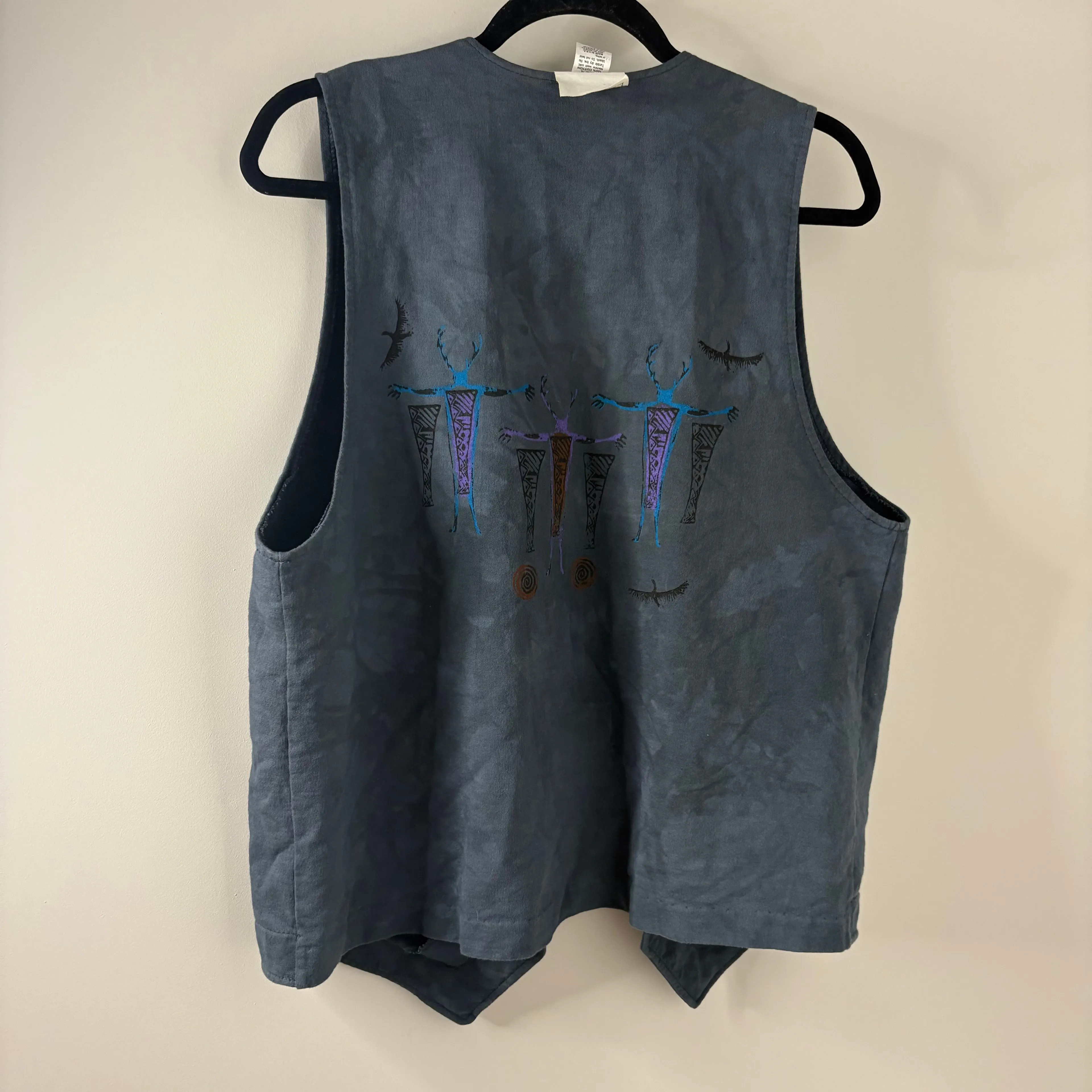 Product image for VINTAGE COTTON ANDREA BRAGG DESIGNS HIPPIE VEST