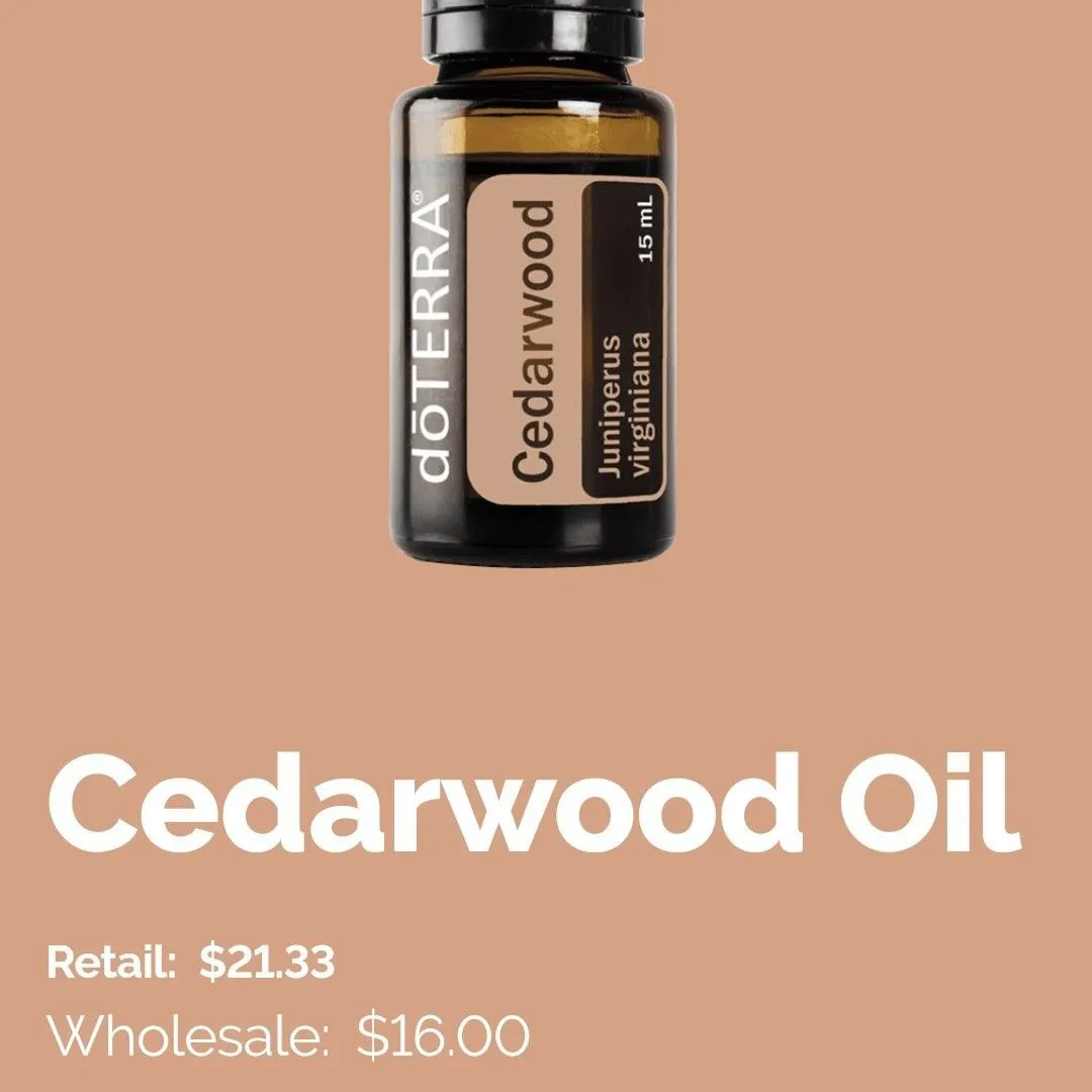 Product image for Doterra Cedarwood  whole bottle