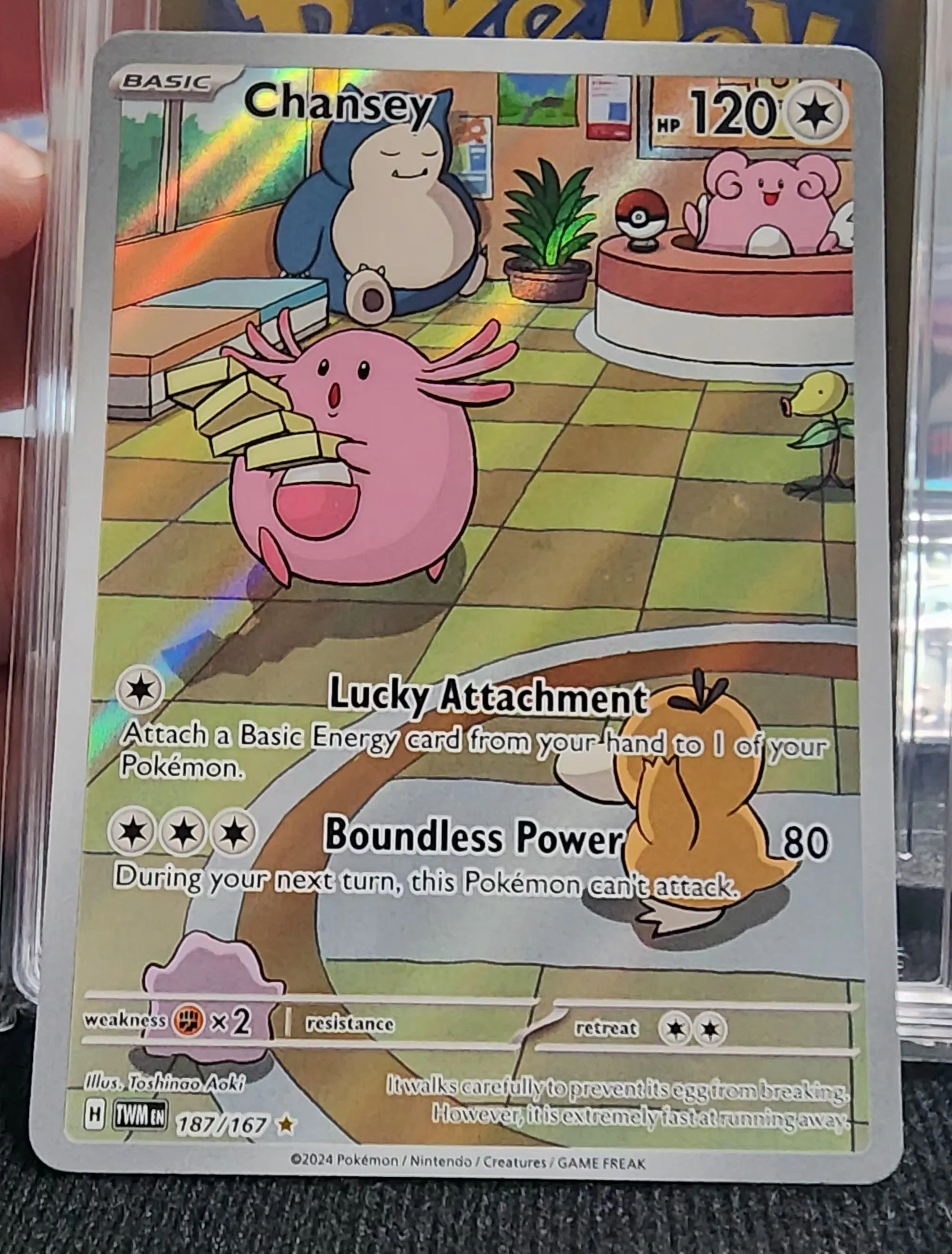 Pokmon TCG Chansey 187/167 Twilight Masquerade Illustration Rare Holo Card   Whatnot: Shop, Sell, Connect