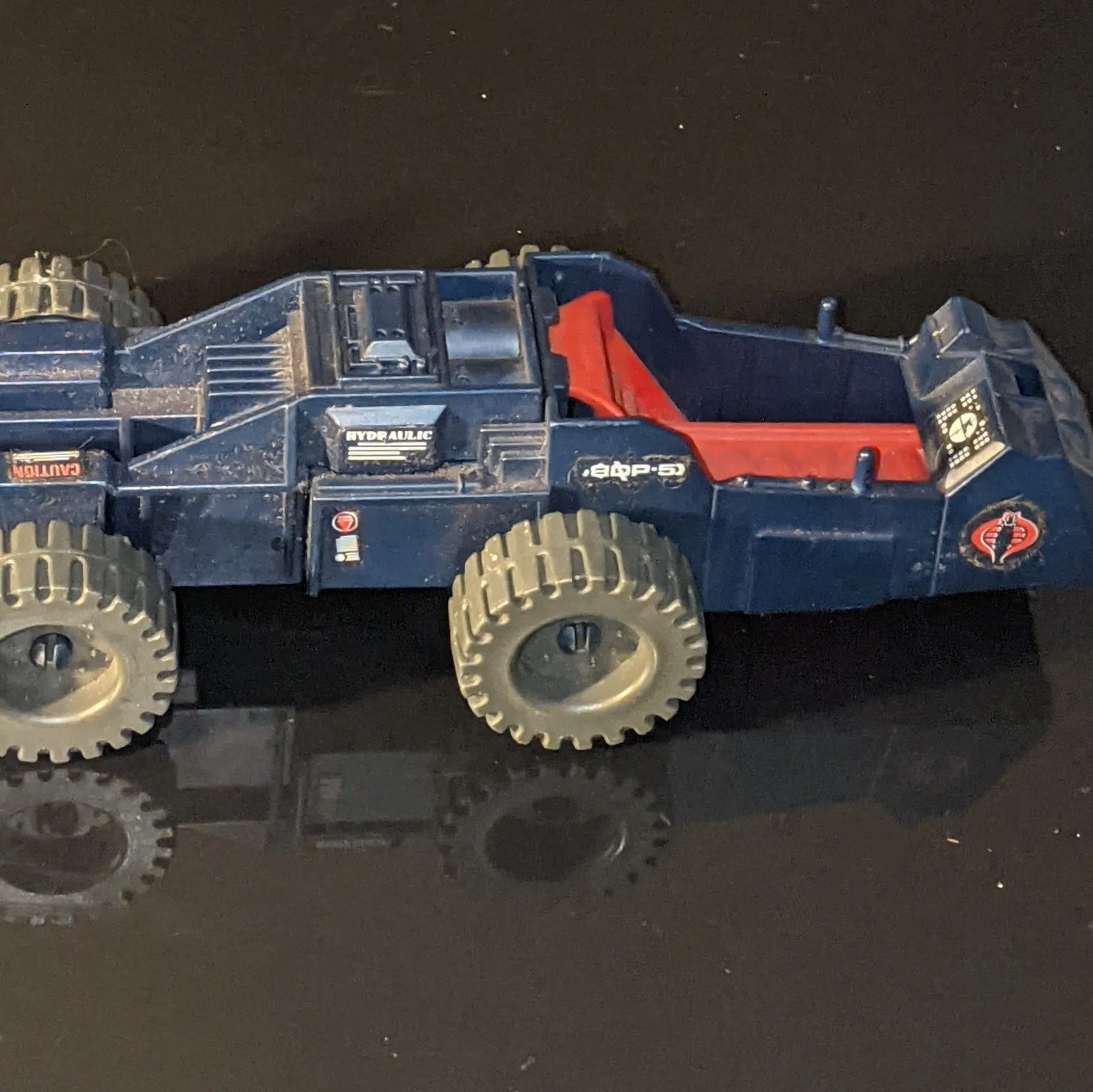 Product image for Vintage GI Joe Cobra Adder vehicle 1988