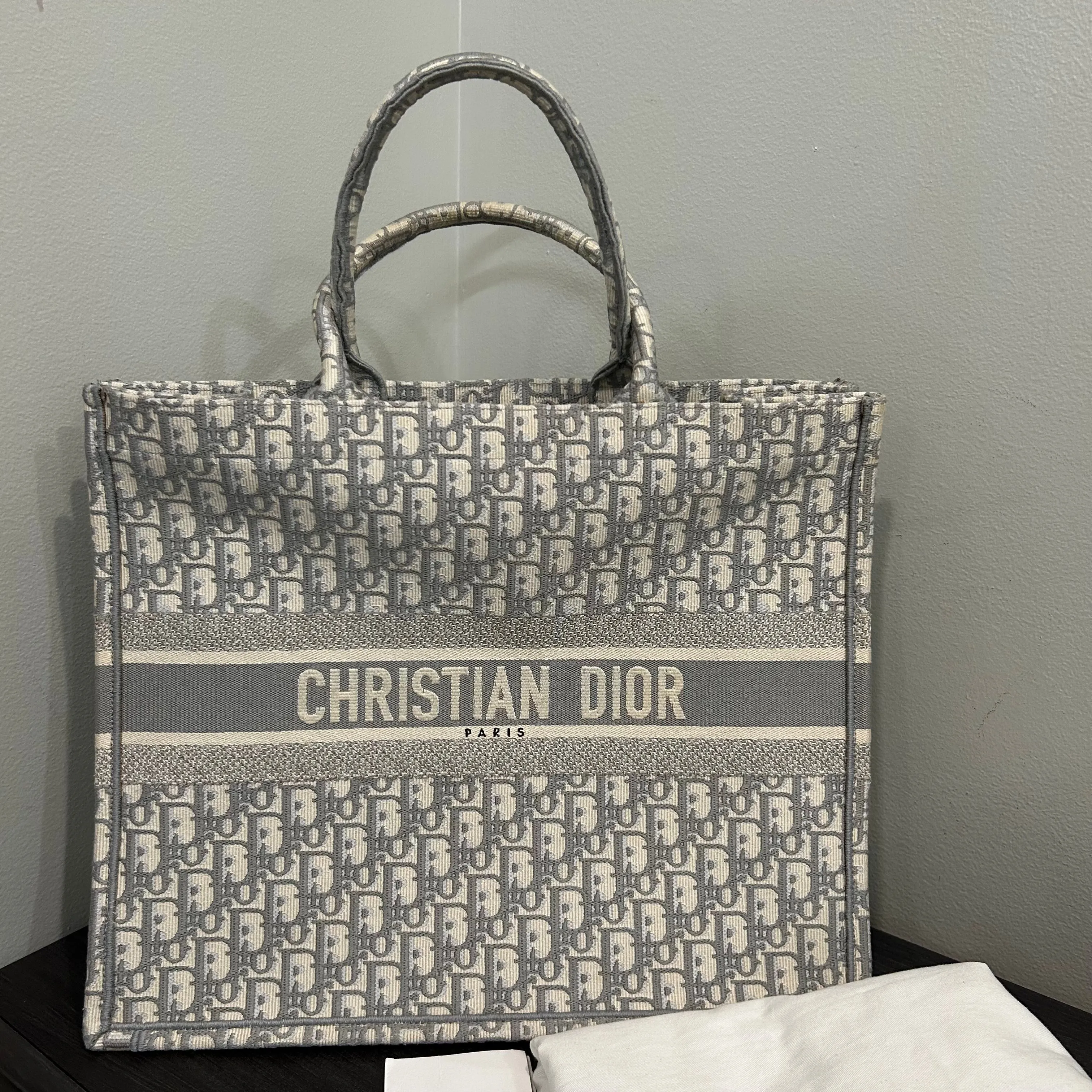 Product image for #110 CHRISTIAN DIOR LARGE BOOK TOTE MSRP $3500