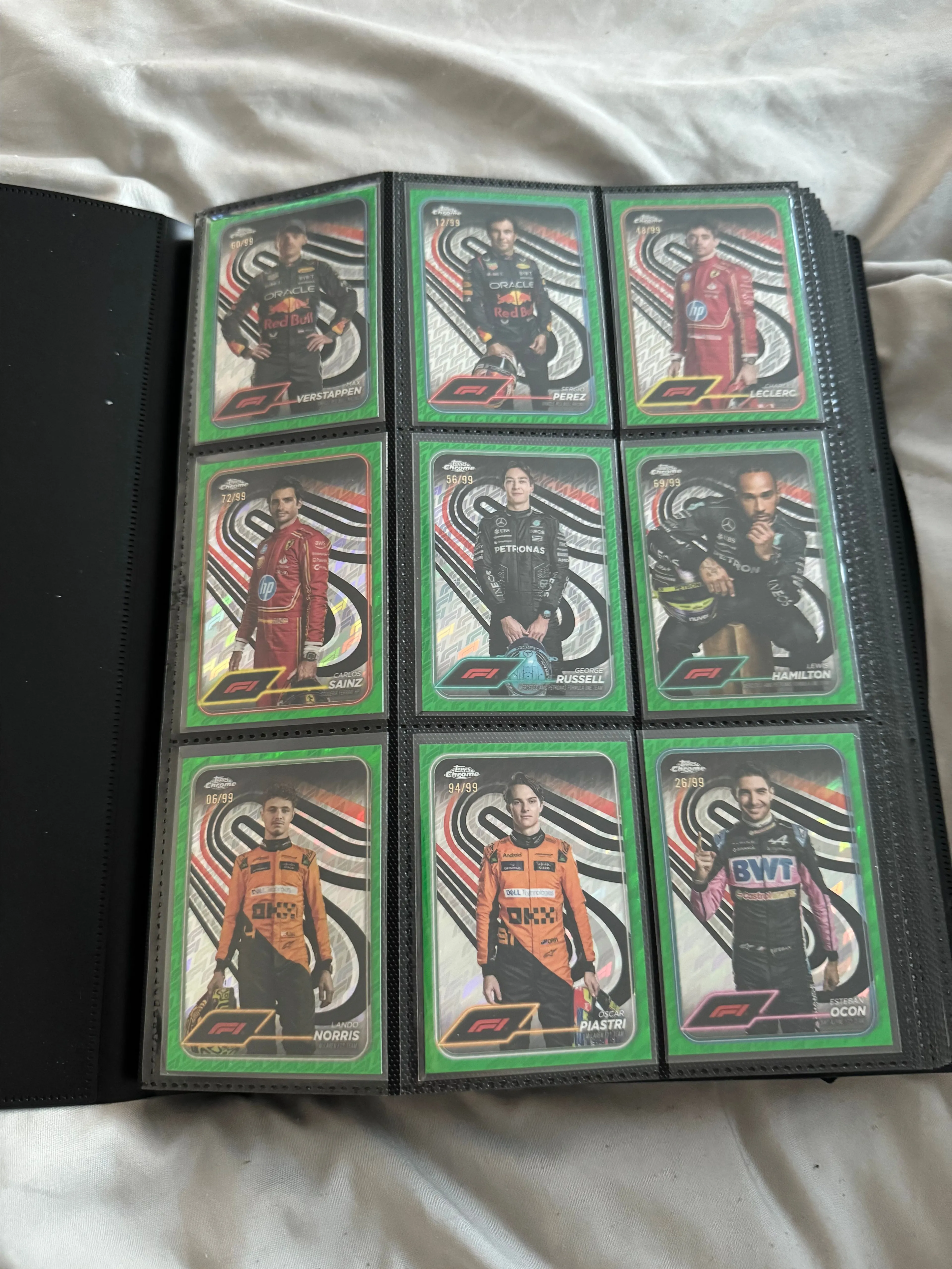 Product image for Full Green 2024 Topps Chrome Logofractor Set All Cards 1-200