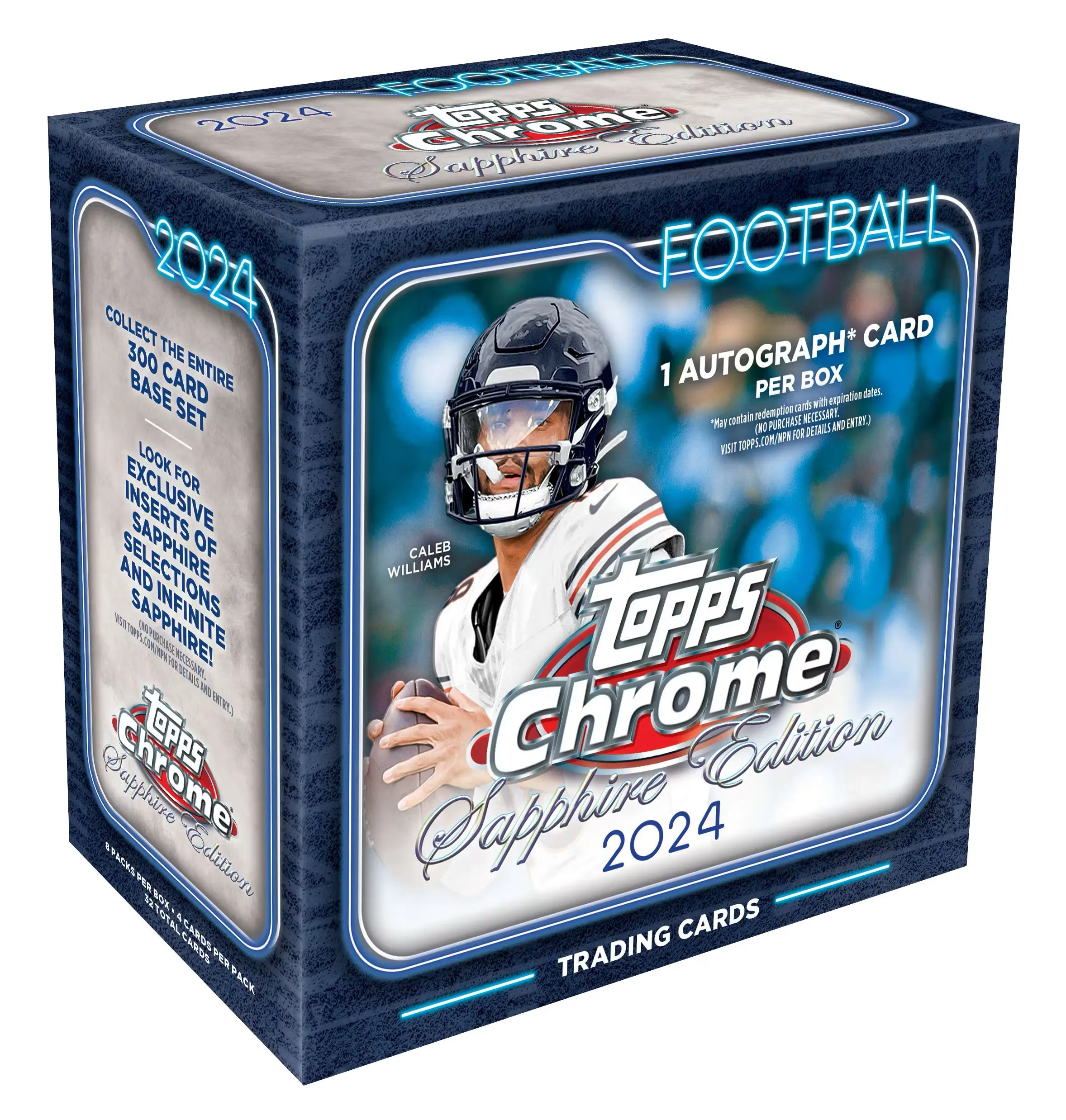 Product image for 1 X 2024 NFL Topps Chrome Sapphire