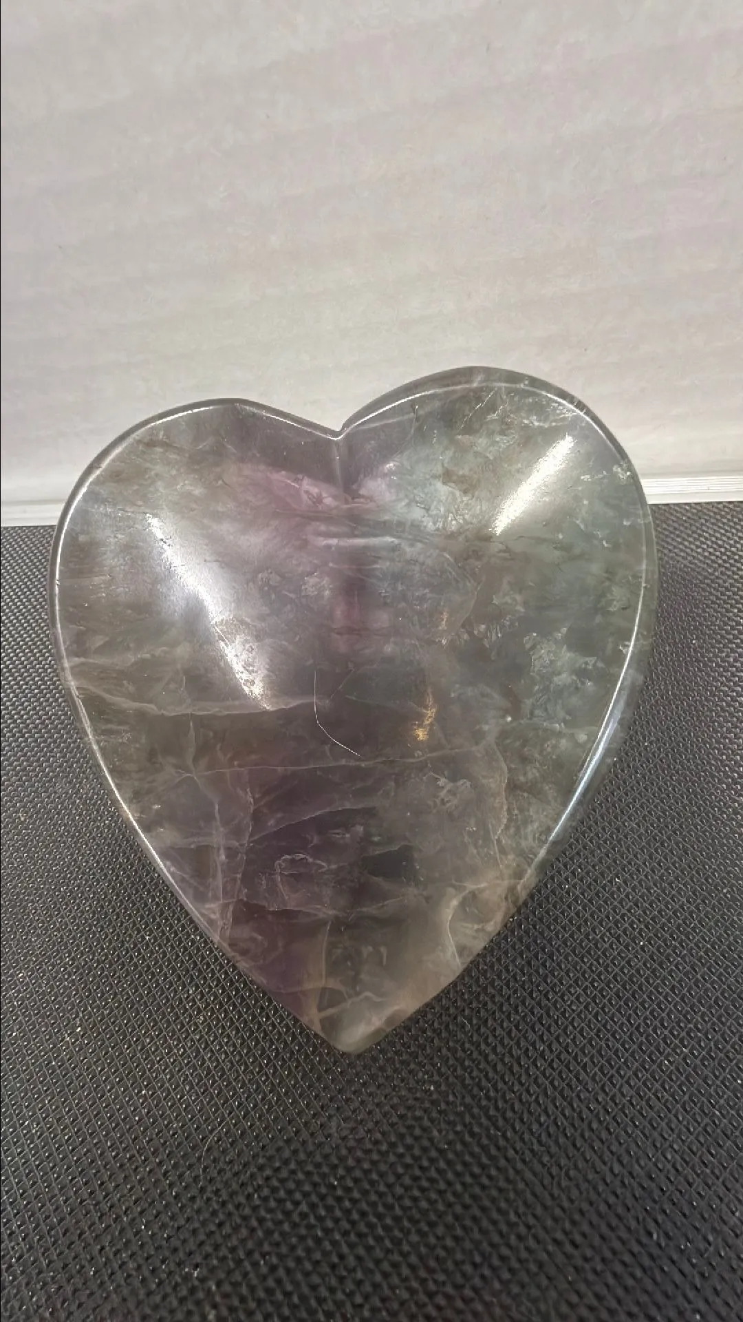 Product image for Rainbow fluorite heart bowl # 6