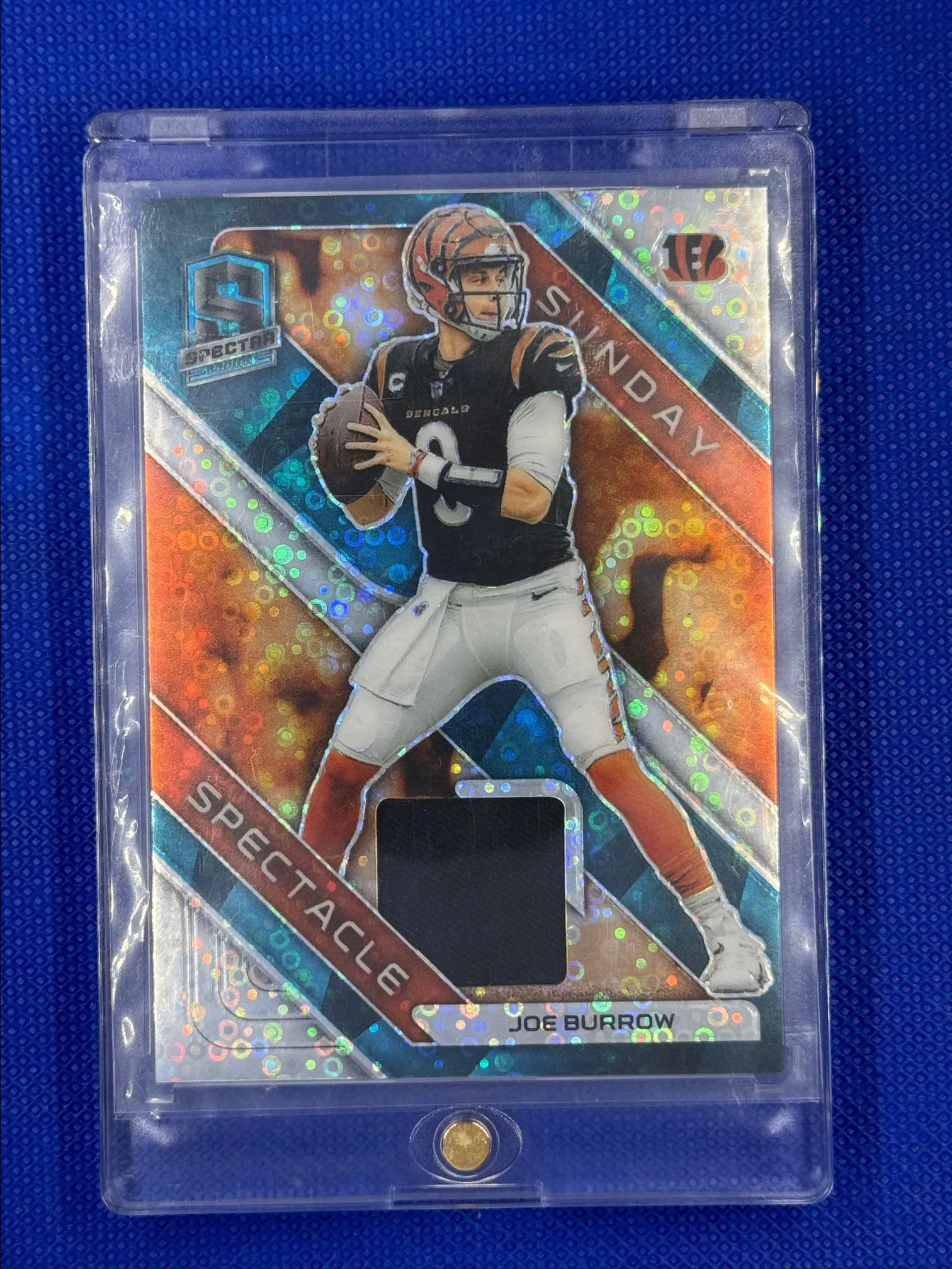 Product image for 2023 Panini Spectra Sunday Spectacle Sparkle Refractor /60 Joe Burrow #SS-JBU