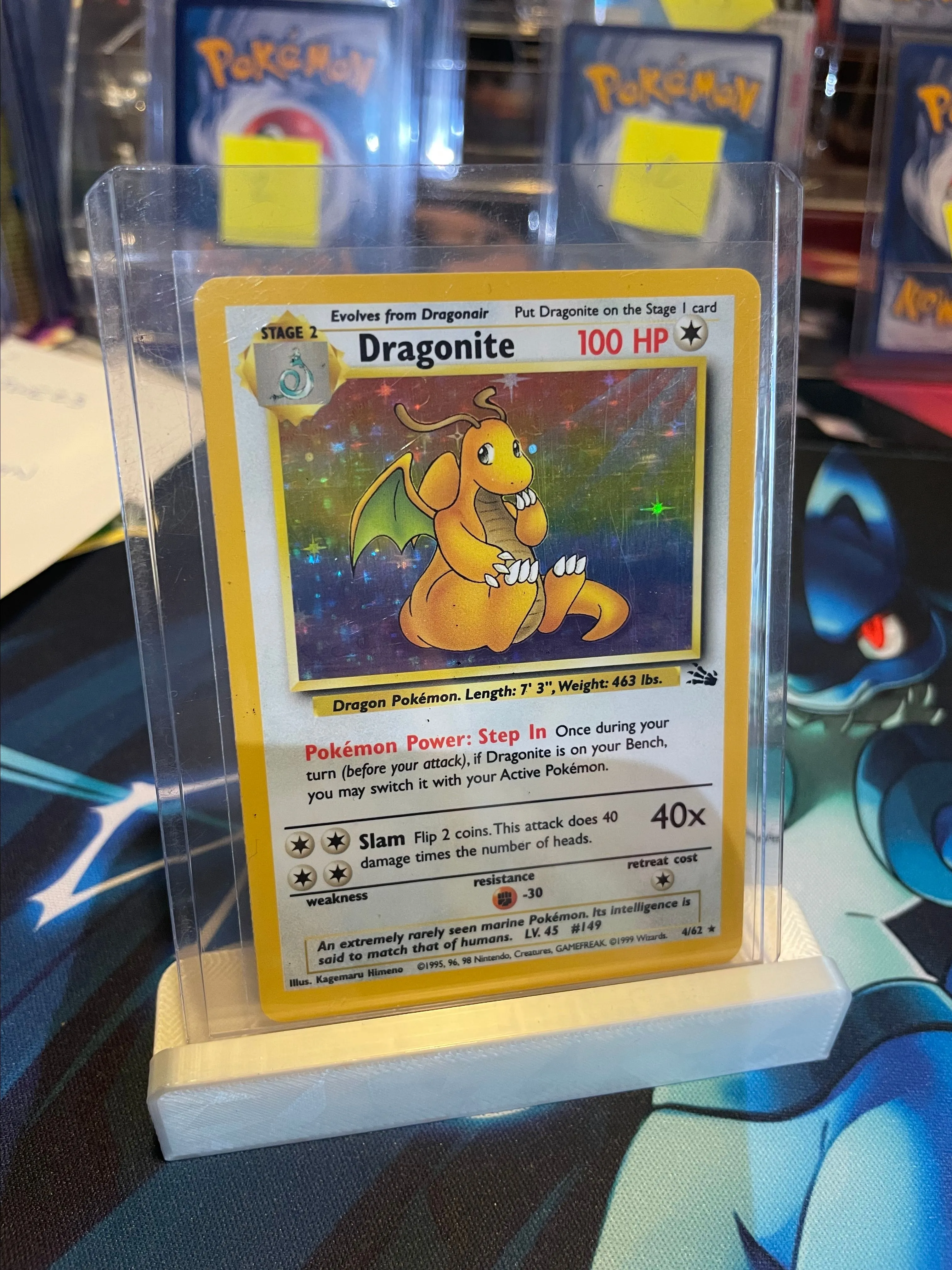 1999 dragonite pokemon card 1999 Pokémon Fossil Holo Dragonite 4/62 PSA Graded 8 NM-MT – shophobbymall