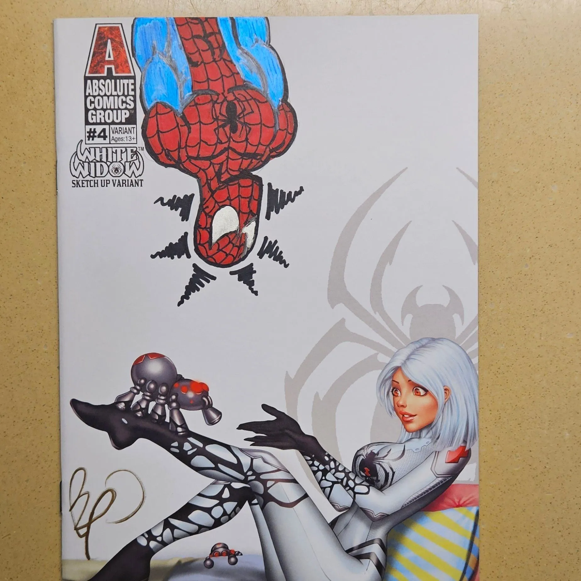 Product image for white widow #4 Sketch up cover