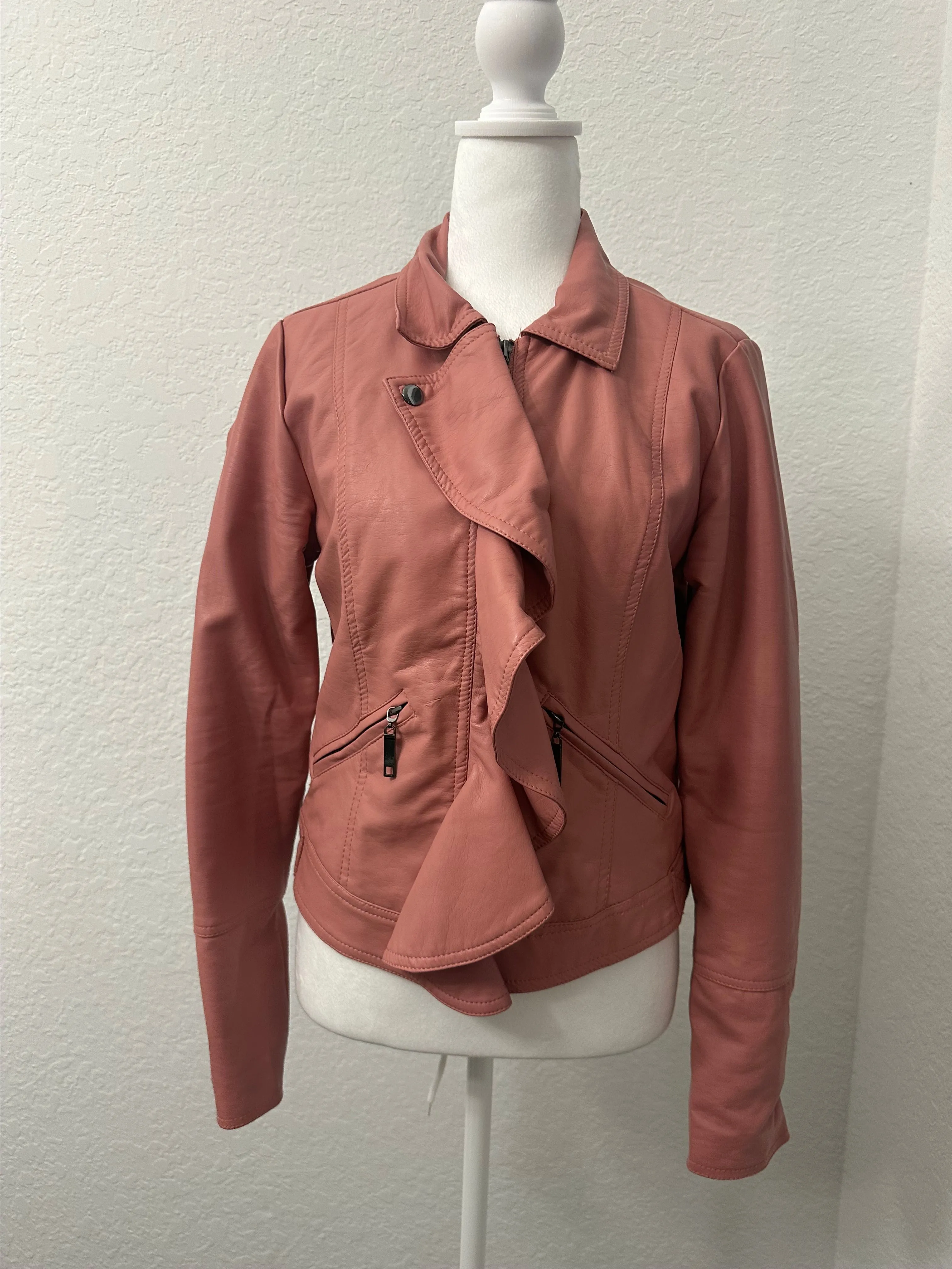 Product image for PRE-LOVED -Pink Zipper Jacket - Small