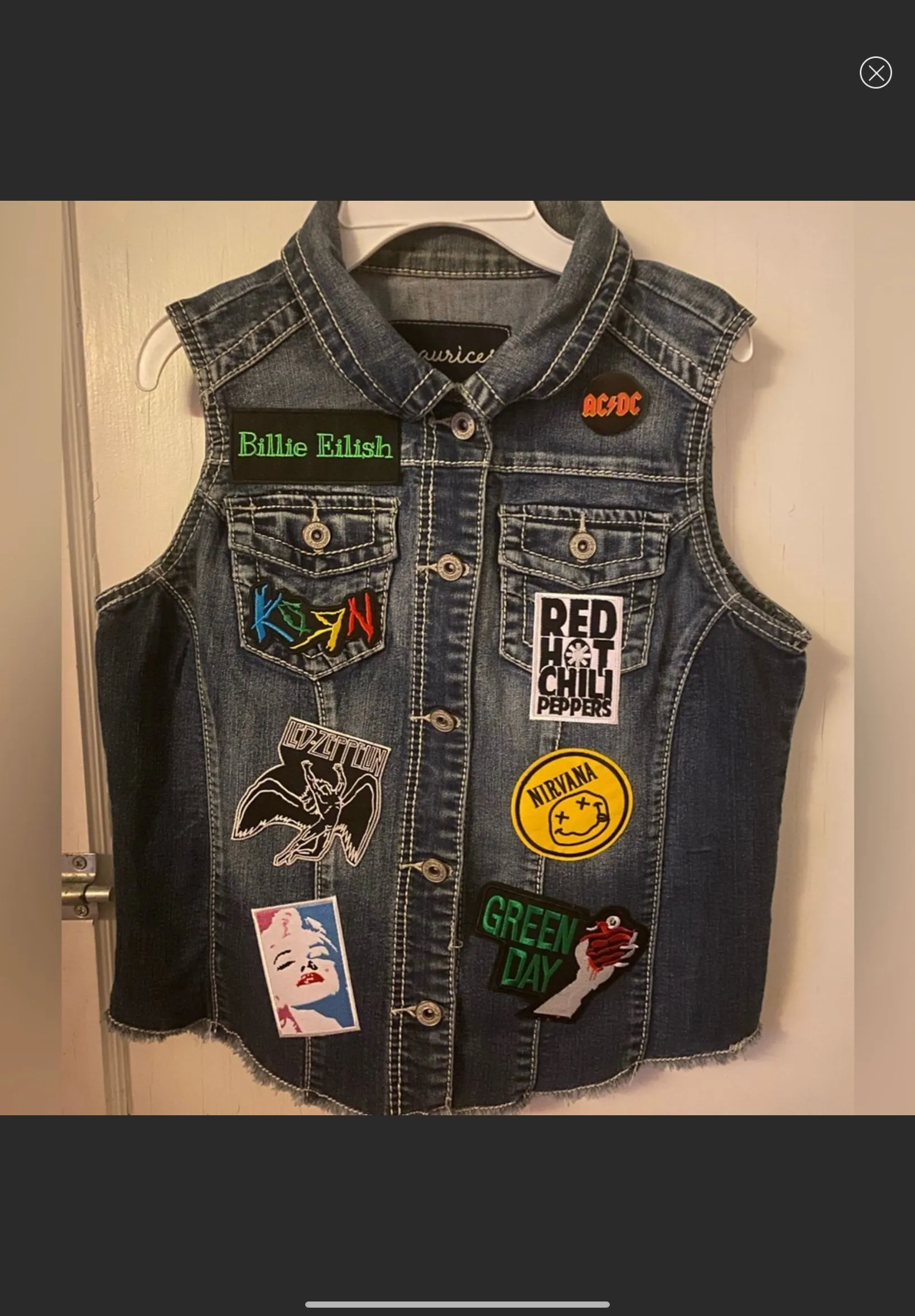 Product image for Music Customized women’s denim vest