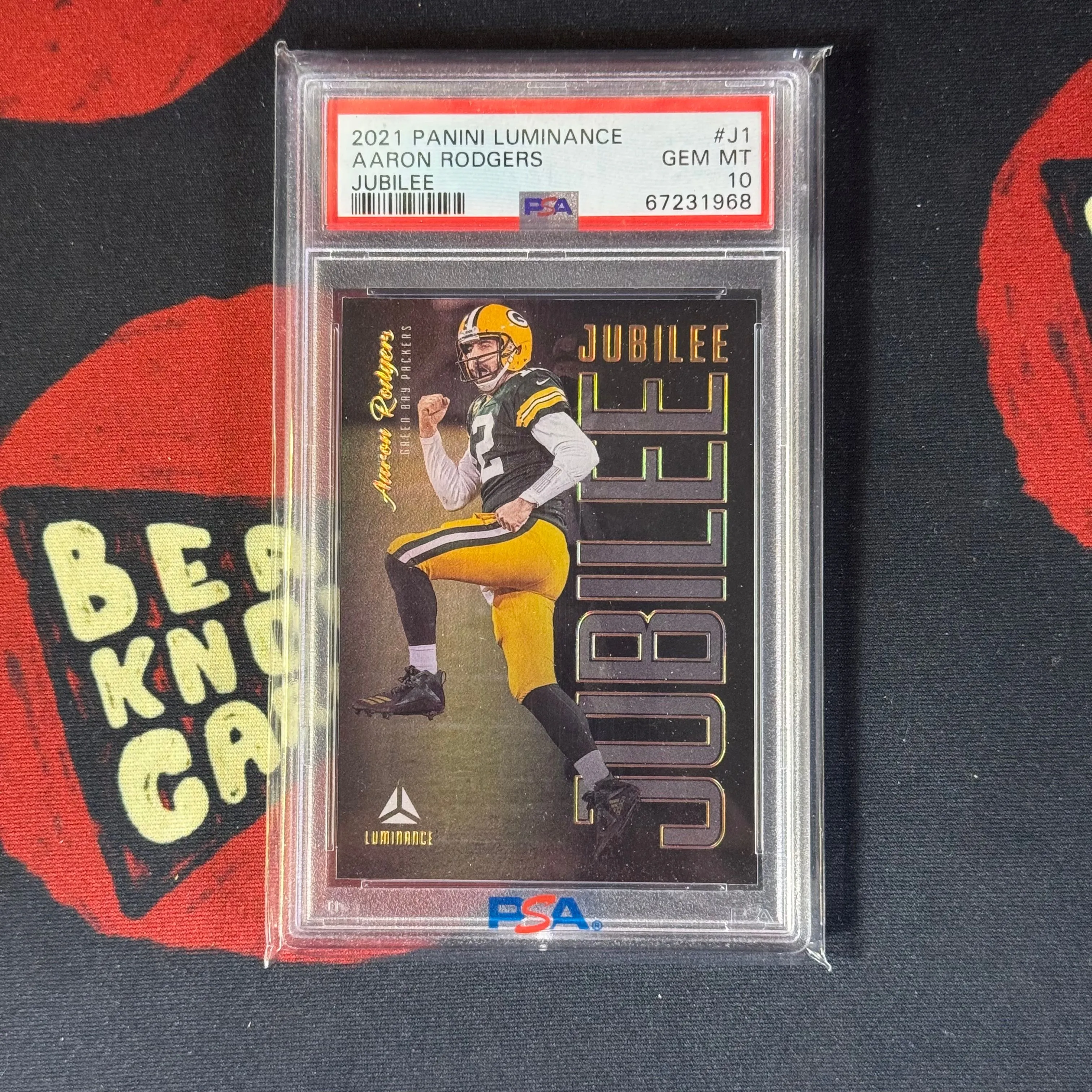 Product image for Aaron Rodgers Jubilee Case Hit PSA 10