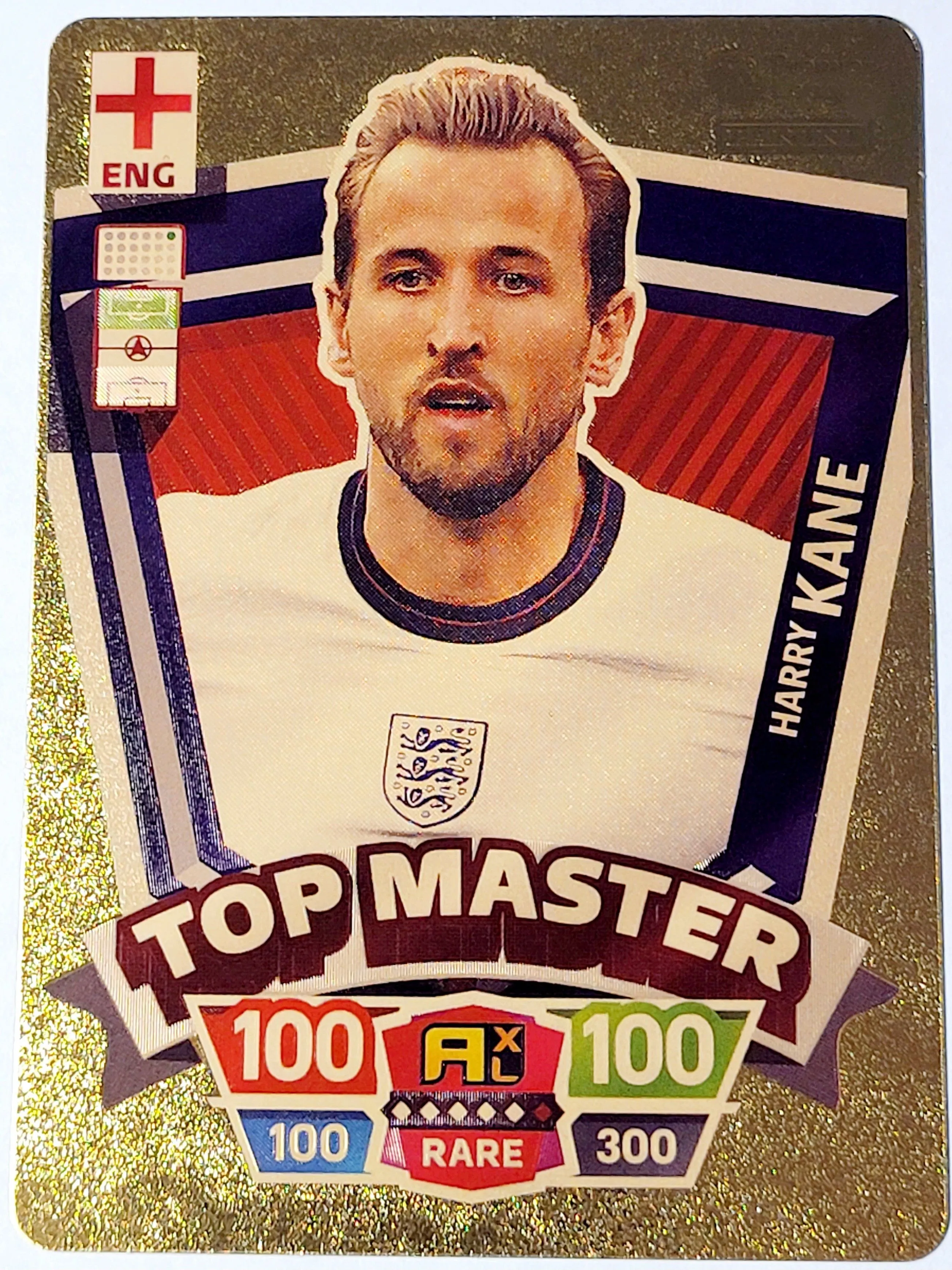 Product image for 2022 Harry Kane Panini Top Master World Soccer Stars FIFA Plastic GoldColor Card Near Mint Condition