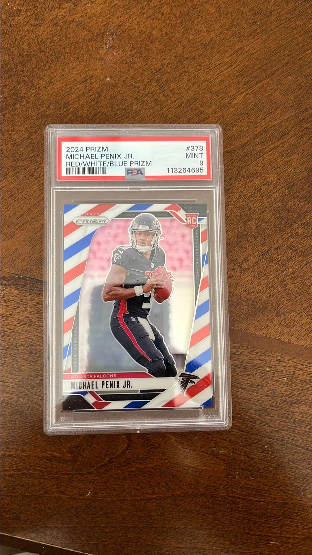 Product image for 2023 Prizm Michael Penix Jr Red, White and Blue Parallel
