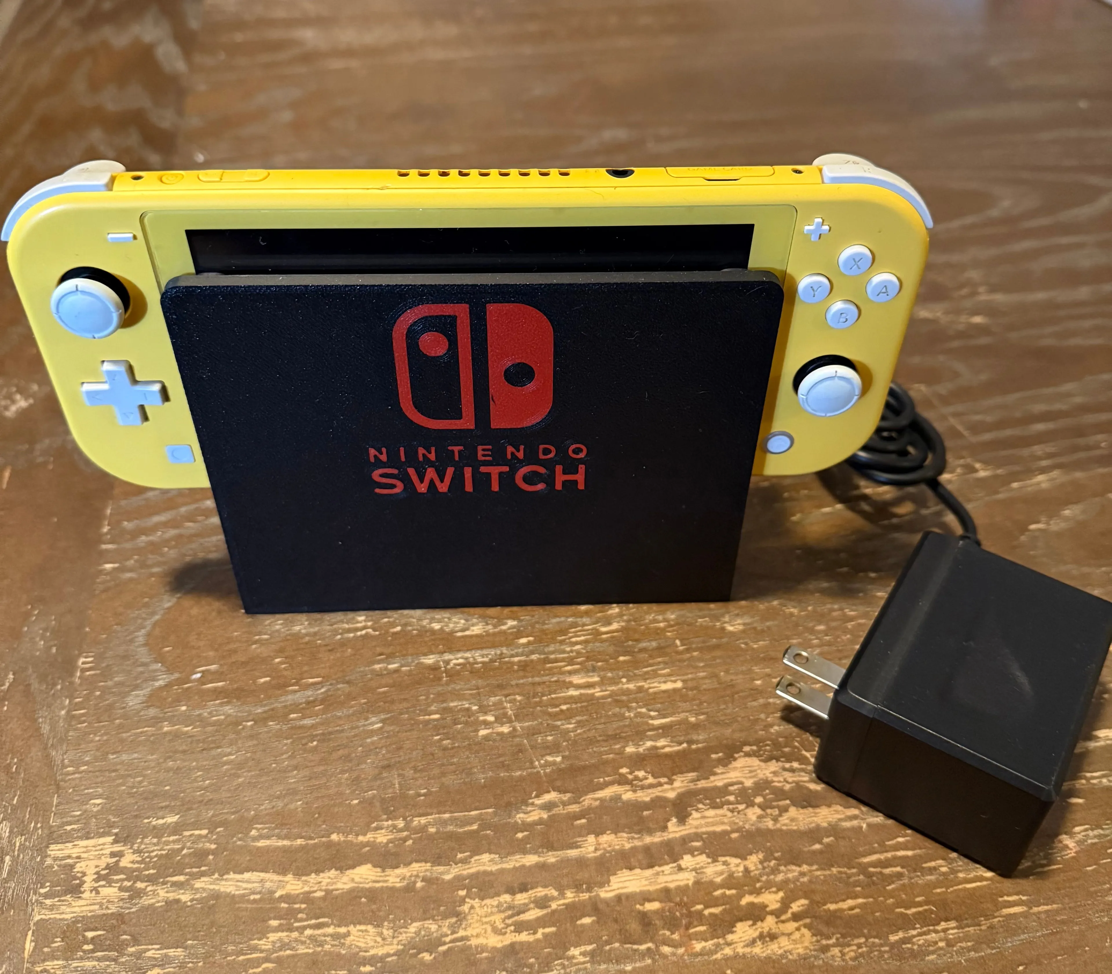 Product image for Black and Yellow switch lite holder, no charger