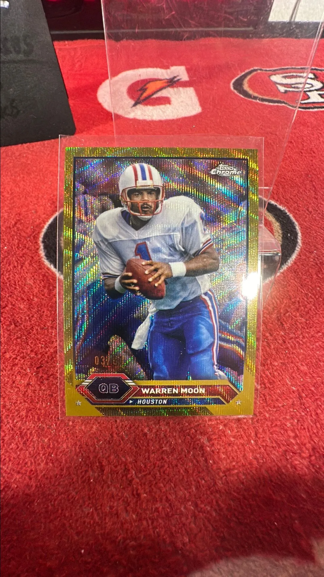 Product image for Warren moon- topps Gold Wave /50