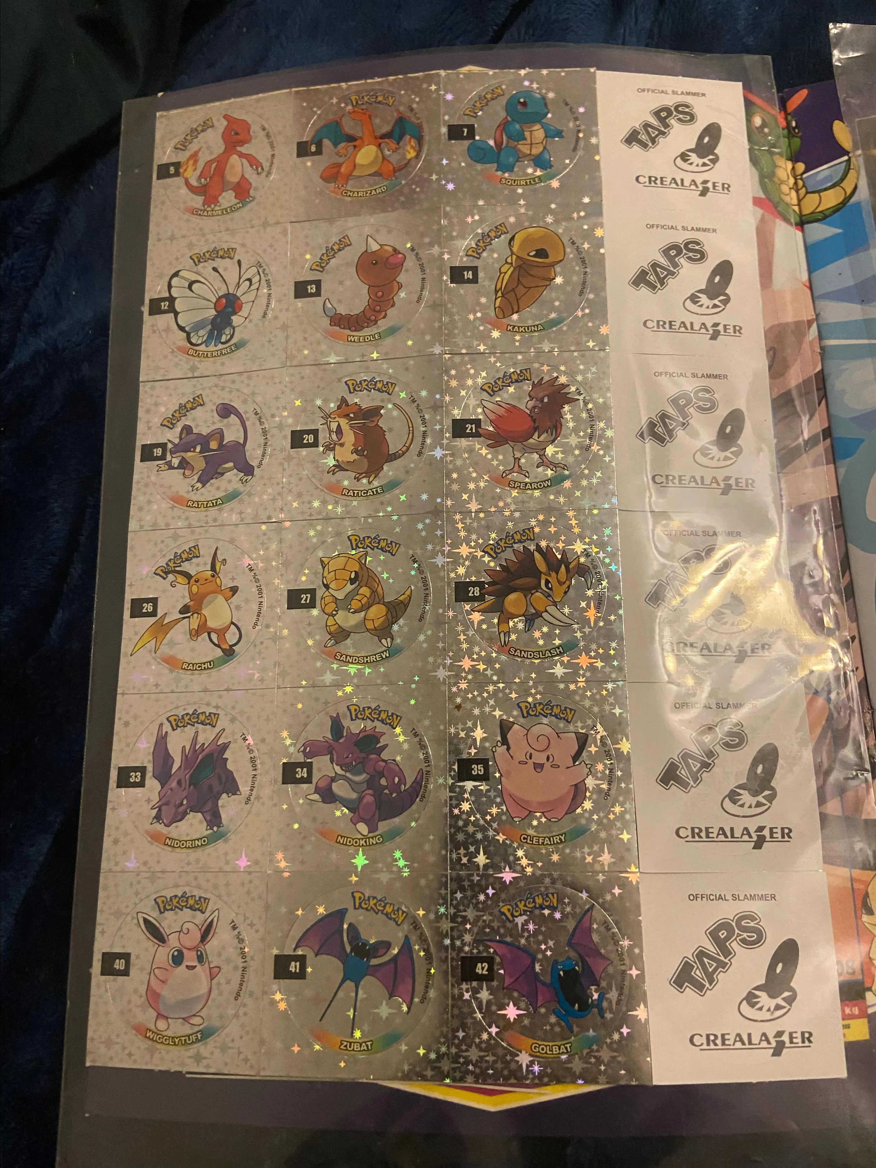 Product image for Gen 1 and Gen 2 uncut slammer sheets and folder