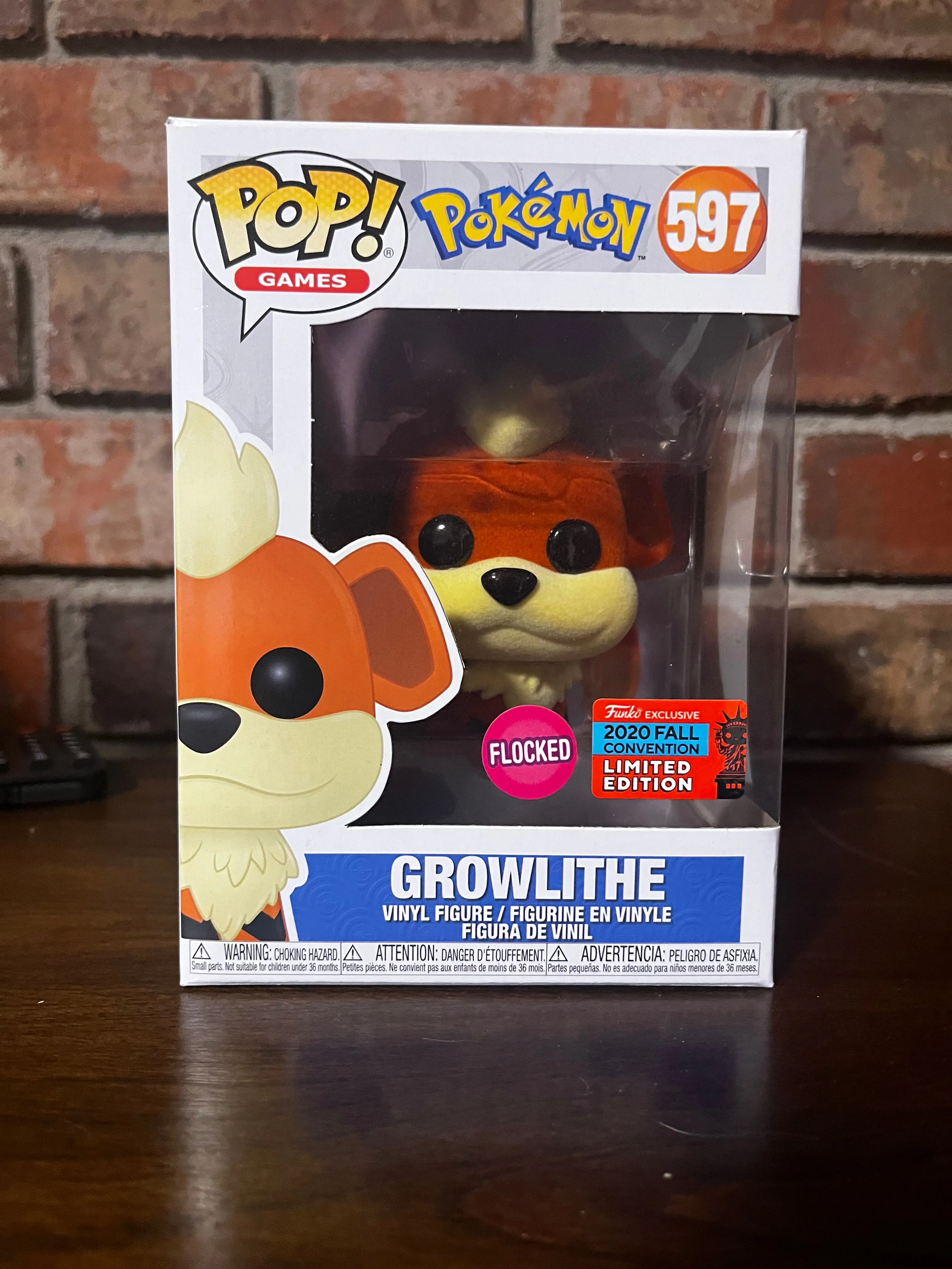 Product image for Growlithe (Flocked) Pokémon [2020 Fall Convention] Limited Edition