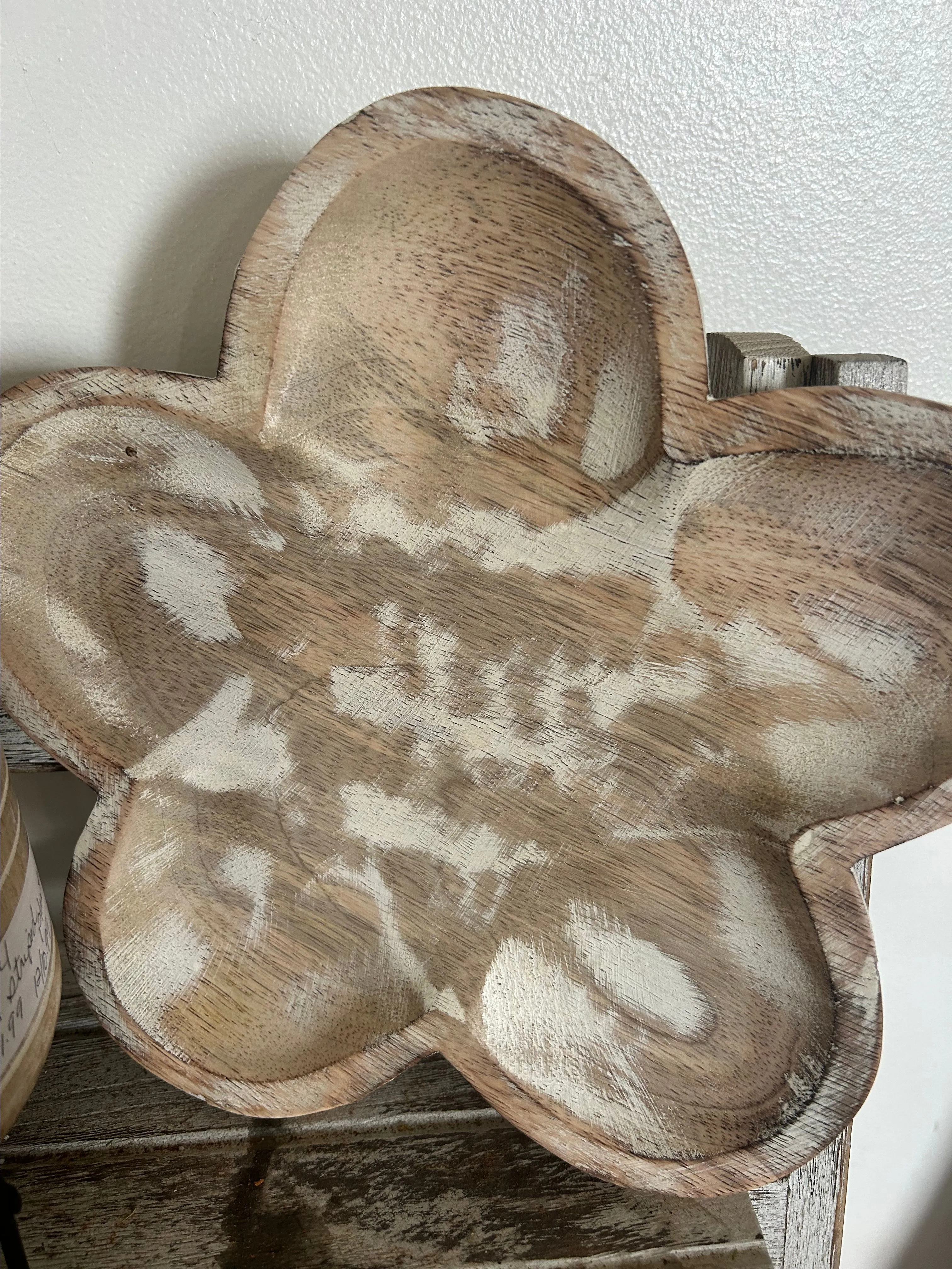 Product image for Wooden Distressed Flower tray