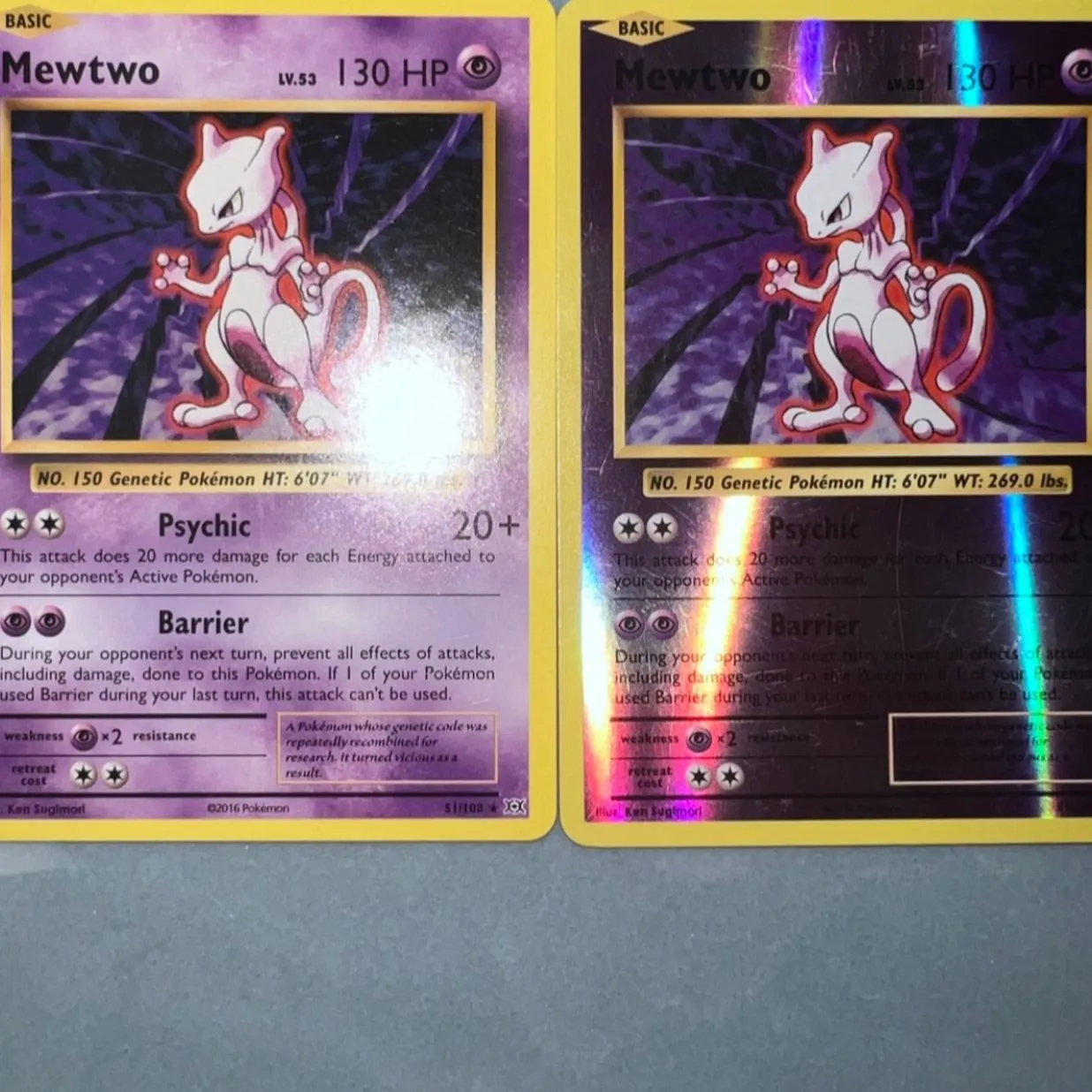 Two Mewtwo cards  Whatnot: Shop, Sell, Connect