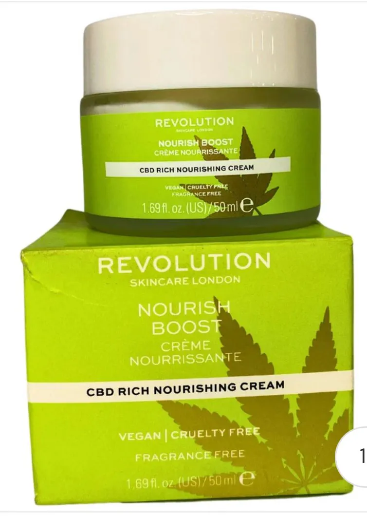 Product image for BIN - Revolution Skincare London Nourish Boost Creme CBD Rich Nourishing Cream 1.69OZ