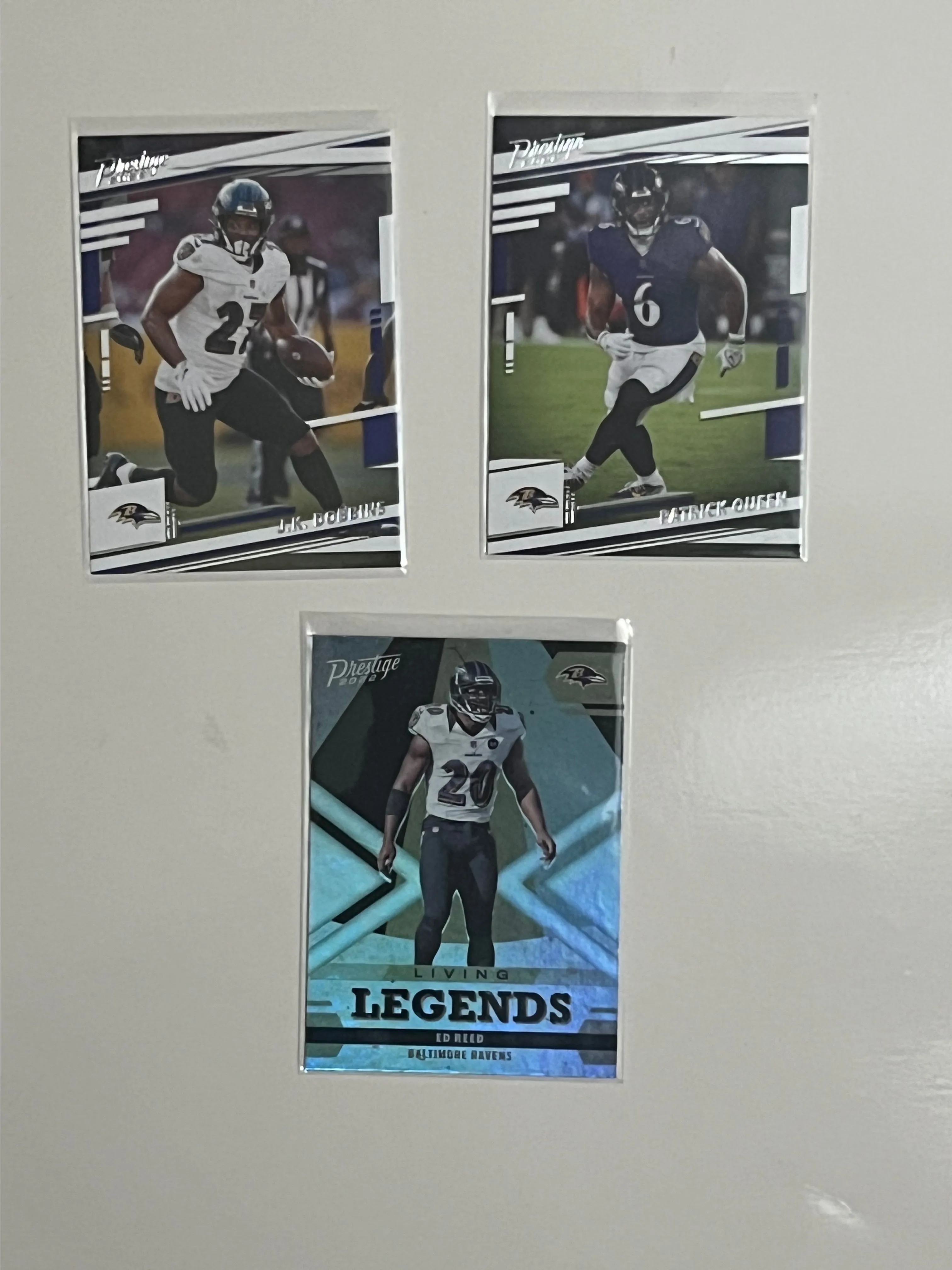 Product image for Lot of 3 Ravens Football Cards