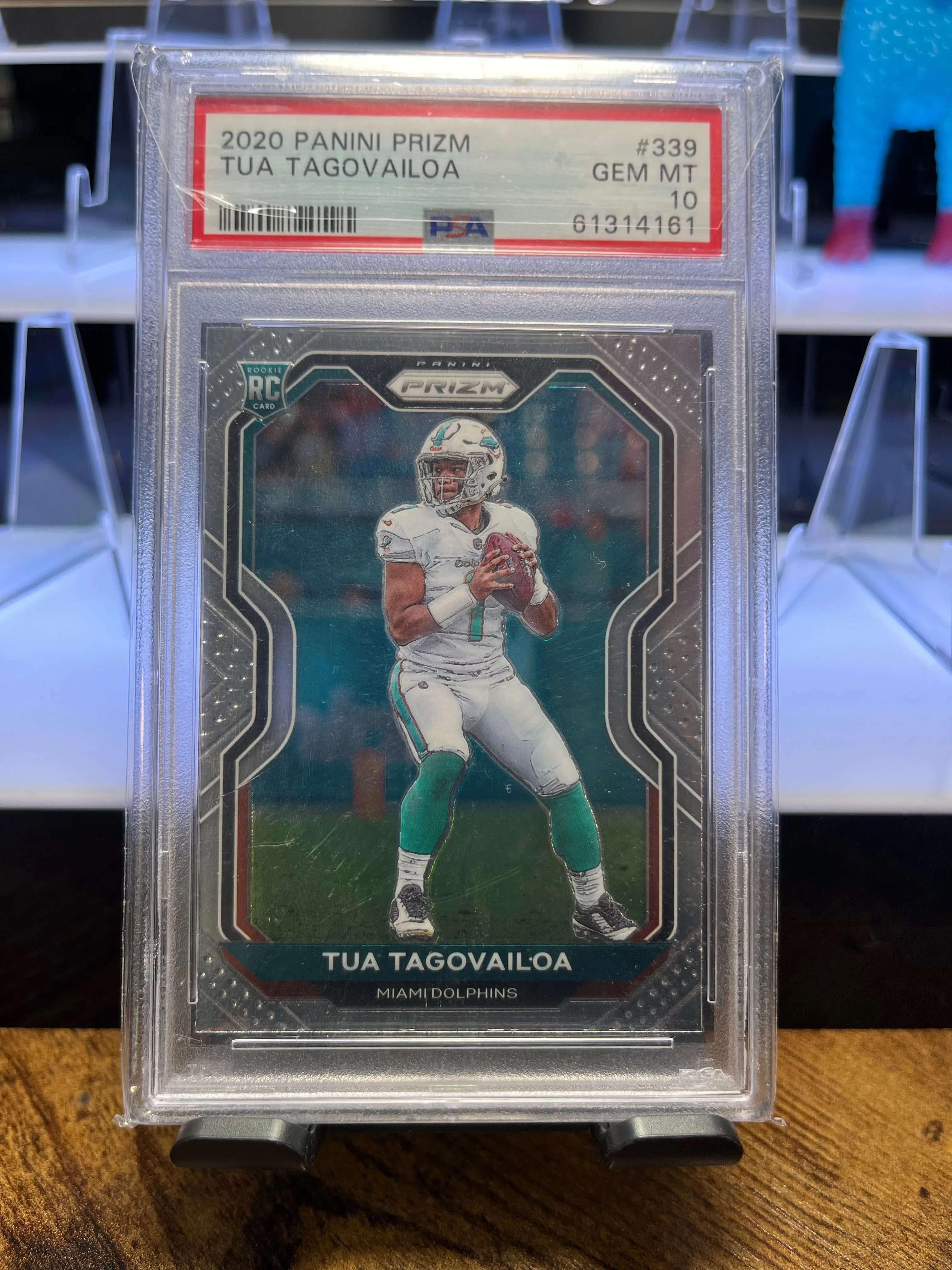 Product image for Tua Tagovailoa Prizm Silver Rookie Card PSA 10