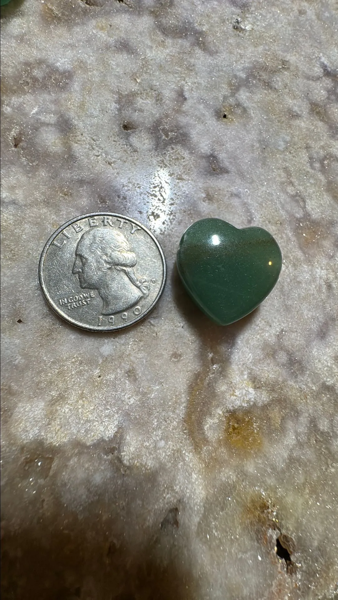Product image for Green Aventurine Large Hole Heart