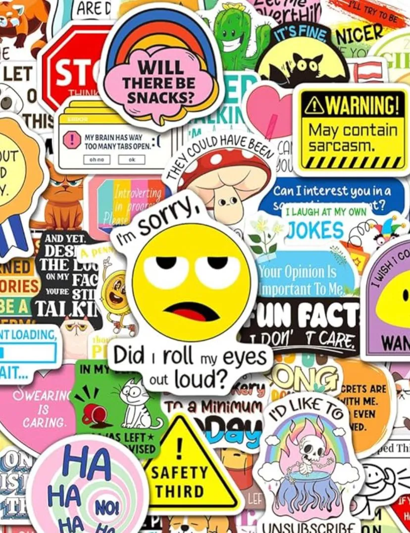 Product image for 00C. 10 Sarcastic Stickers