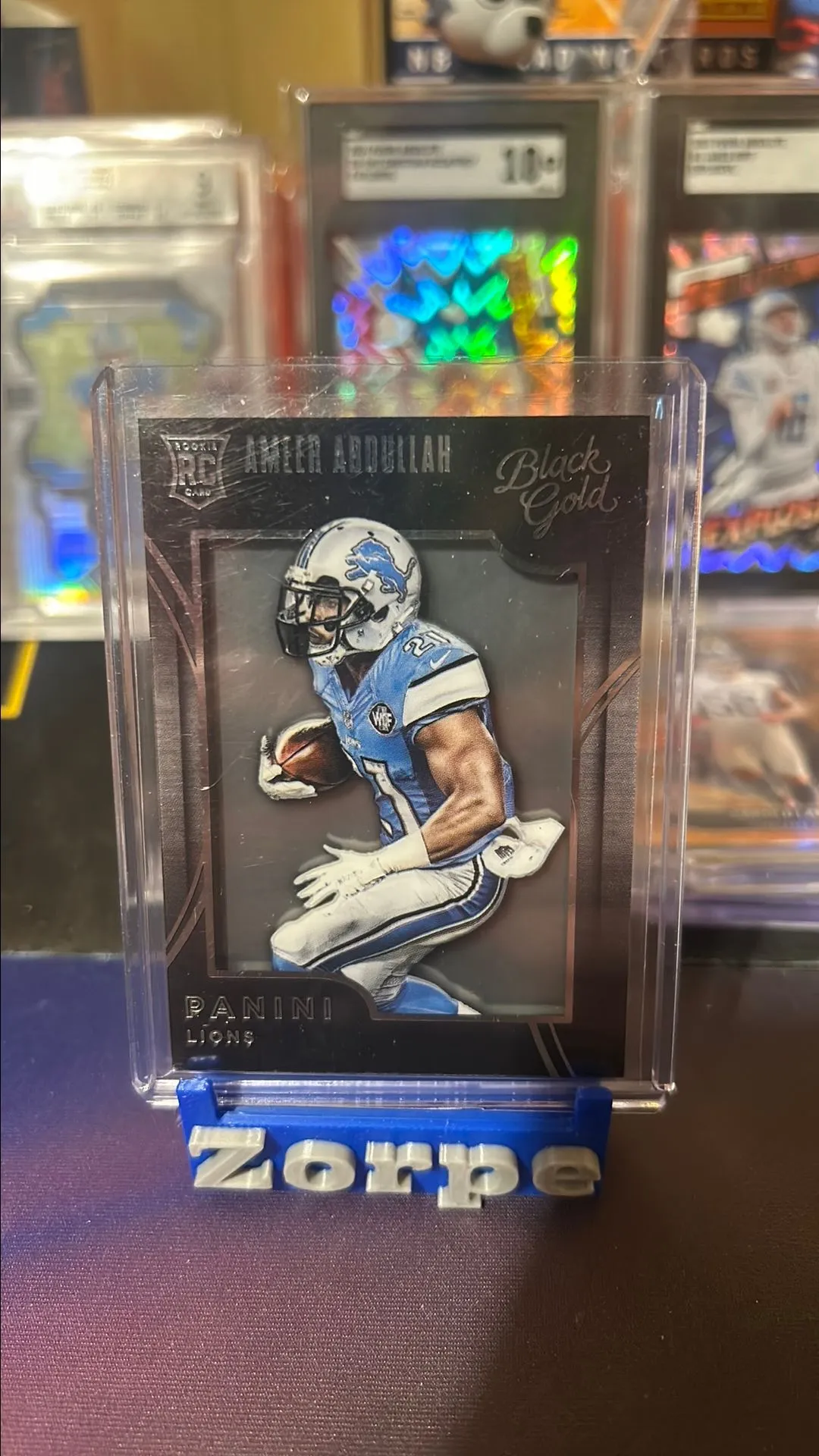 Product image for AMEER ABDULLAH 2015 Panini Black Gold  Foil /25 Rookie RC #77 Detroit Lions