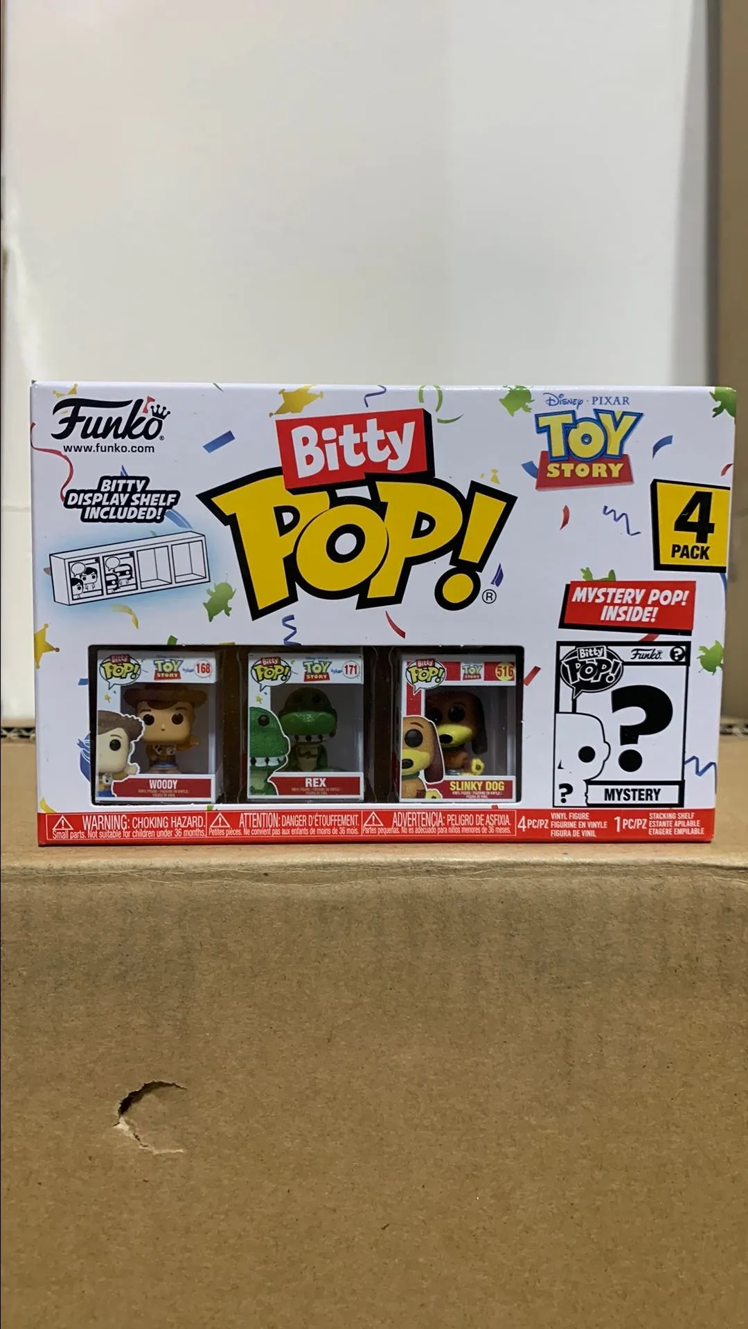 Product image for Bitty Pop! Toy Story Woody 4 pack