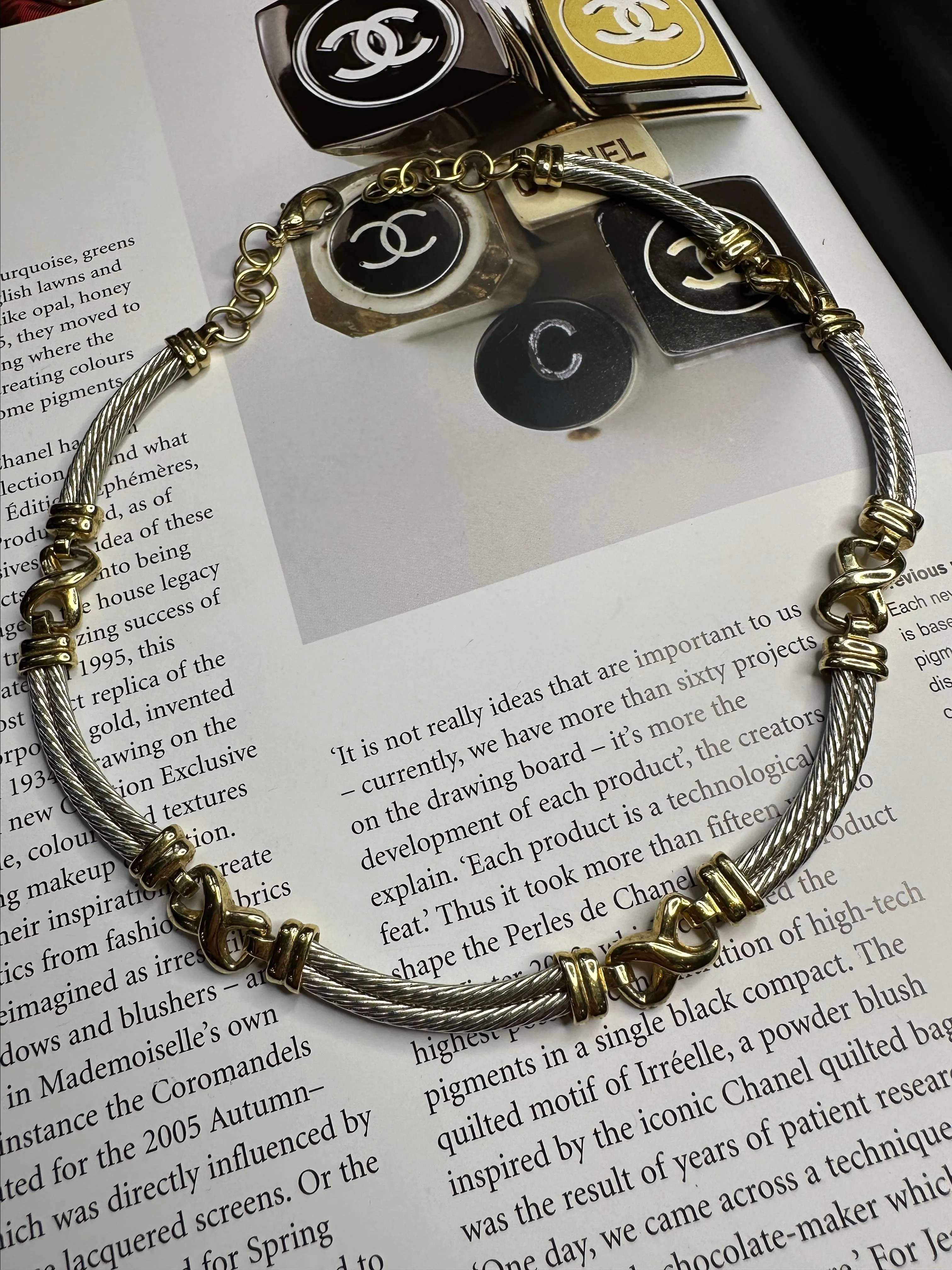 Product image for Two tone chocker necklace