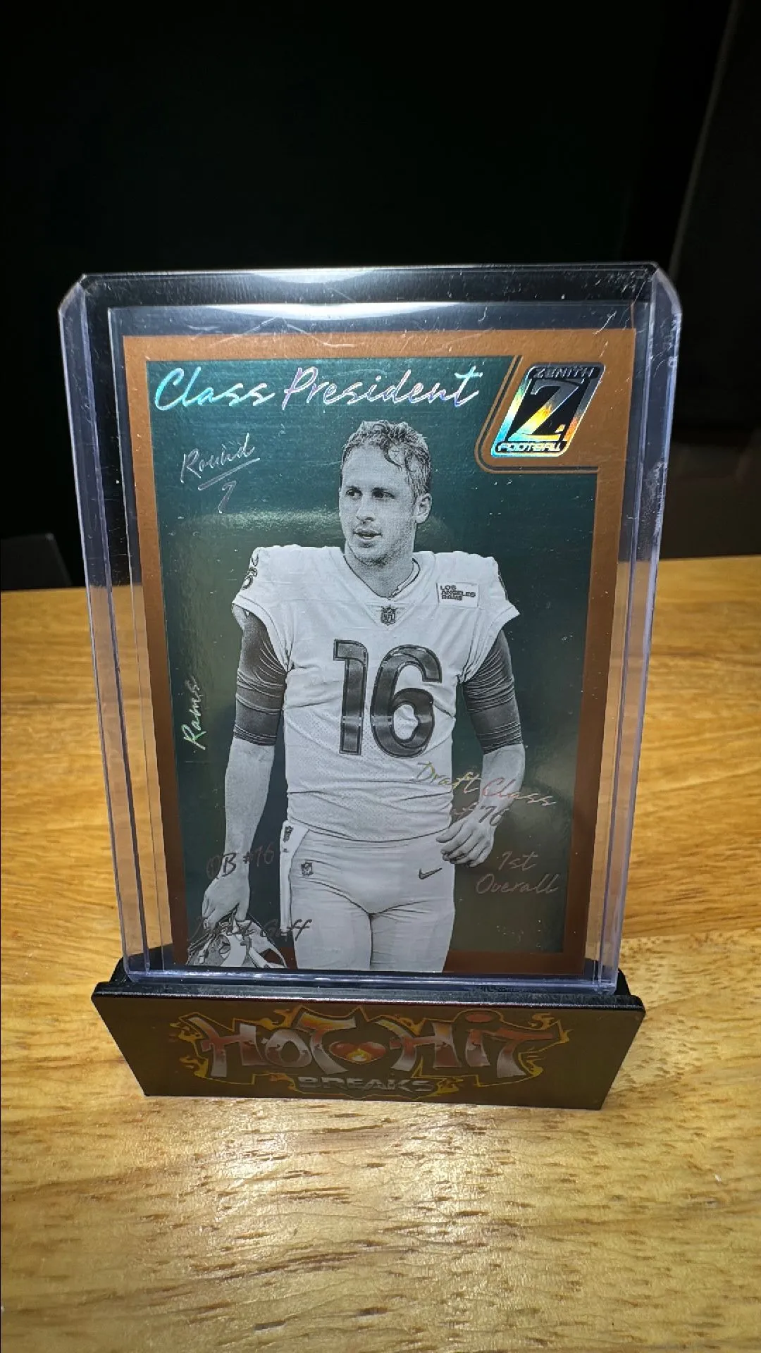 Product image for 2023 Panini Zenith Football Class President Jared Goff 01/50
