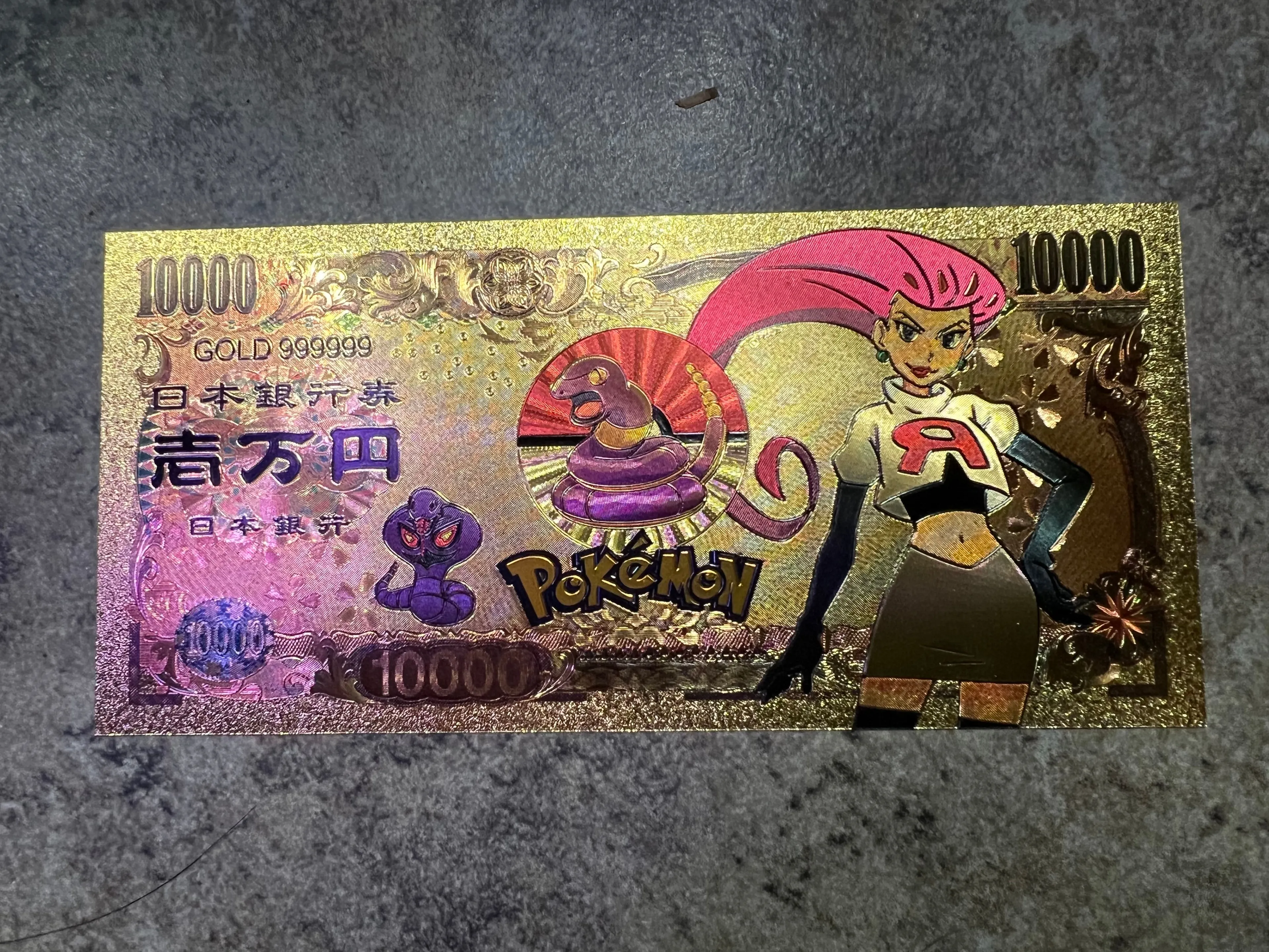 Product image for Team Rocket Jessie 10000 Yen Banknote