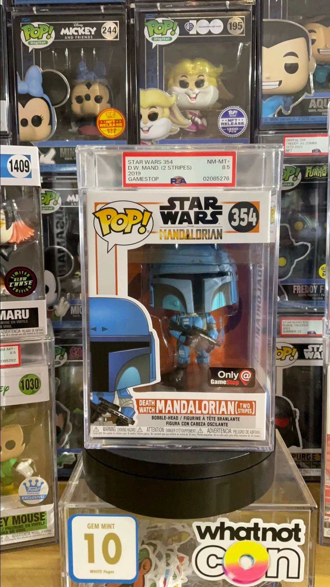 Product image for PSA Graded 8.5 - Death Watch Mandalorian (Two Stripes) 354