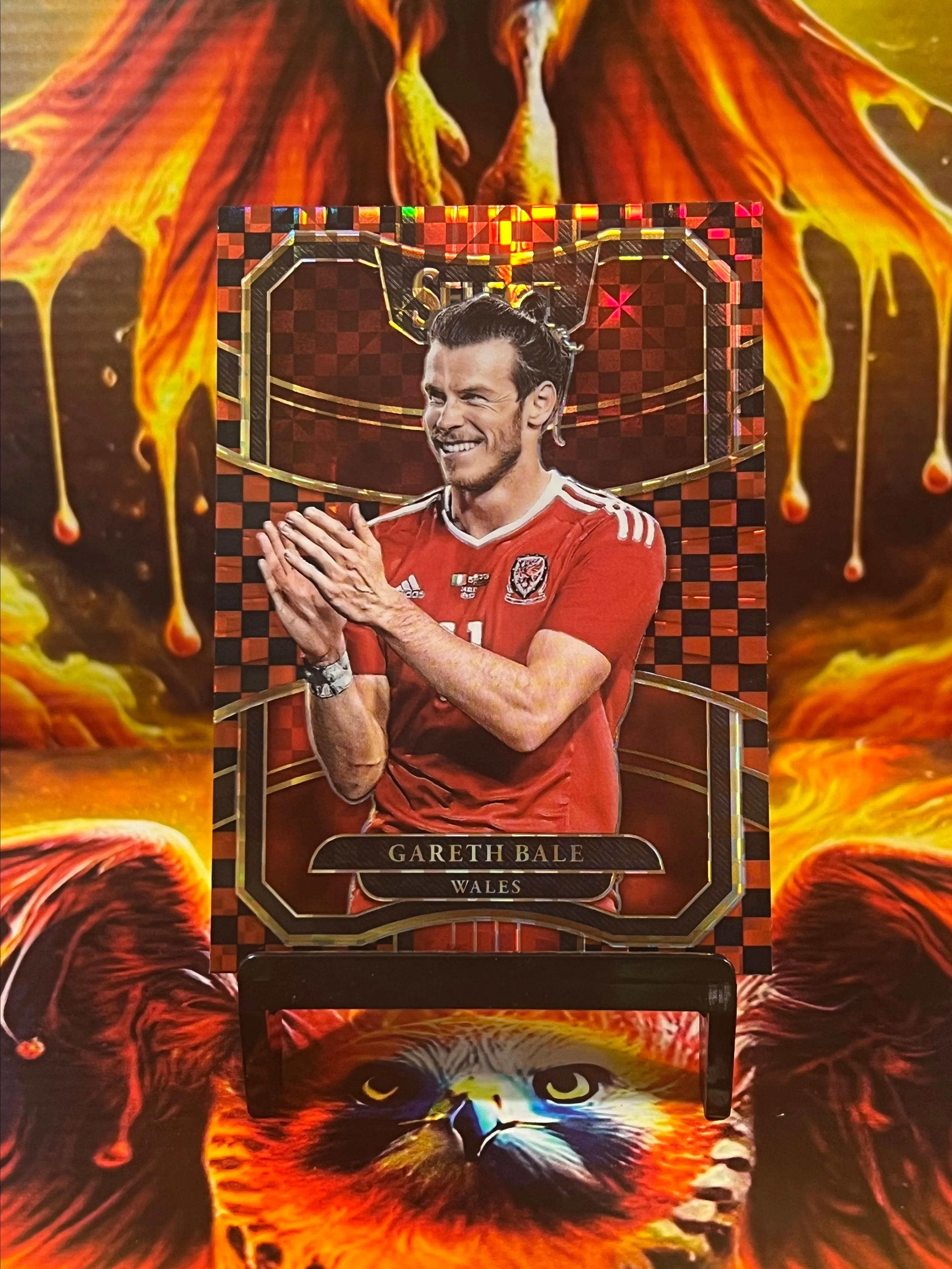 Product image for Gareth Bale red checkerboard