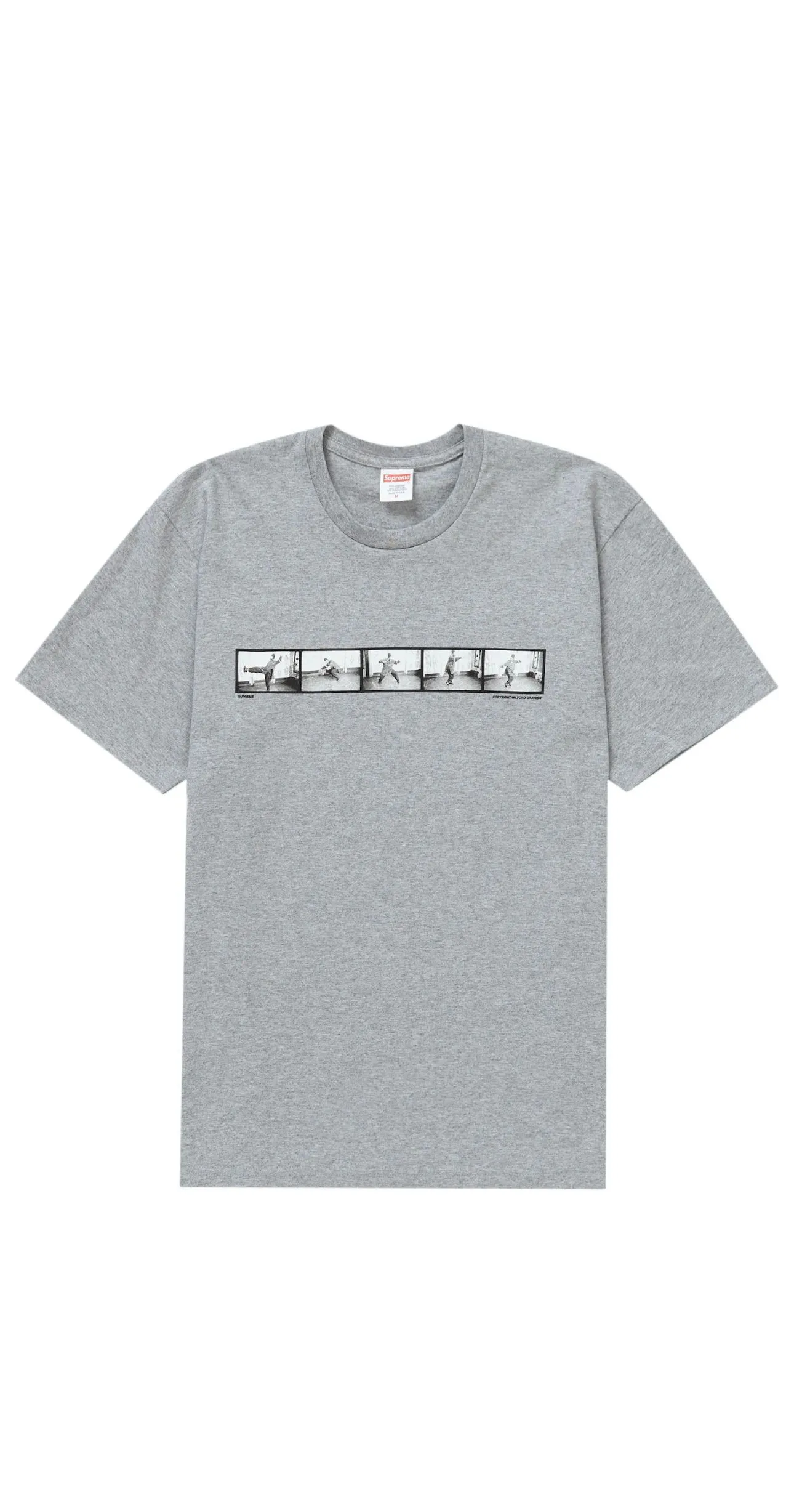 Product image for Supreme Size XL Milford Graves DS Heather Grey T-Shirt