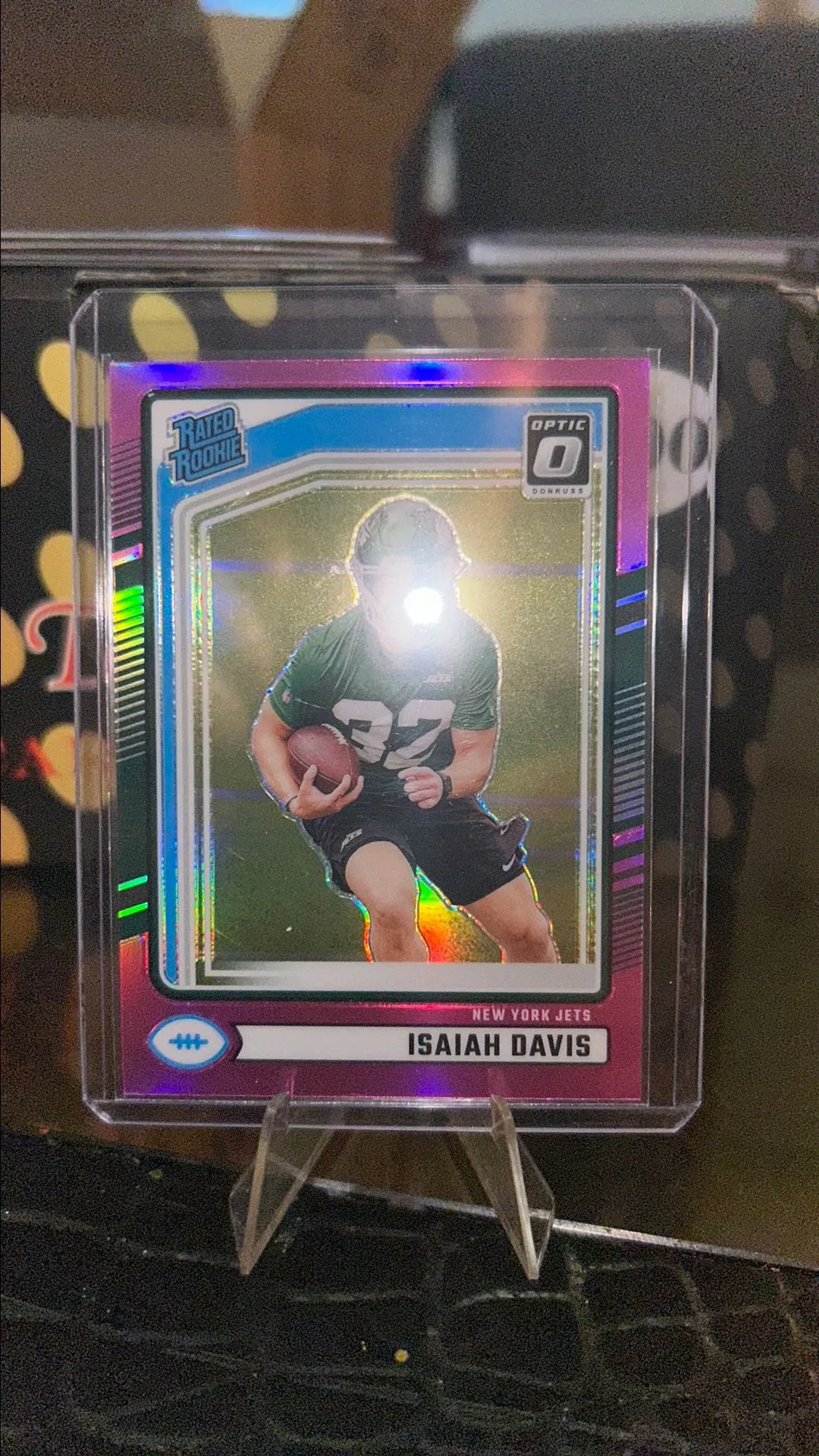 Product image for Isaiah Davis 2024 Optic Pink Rated Rookie
