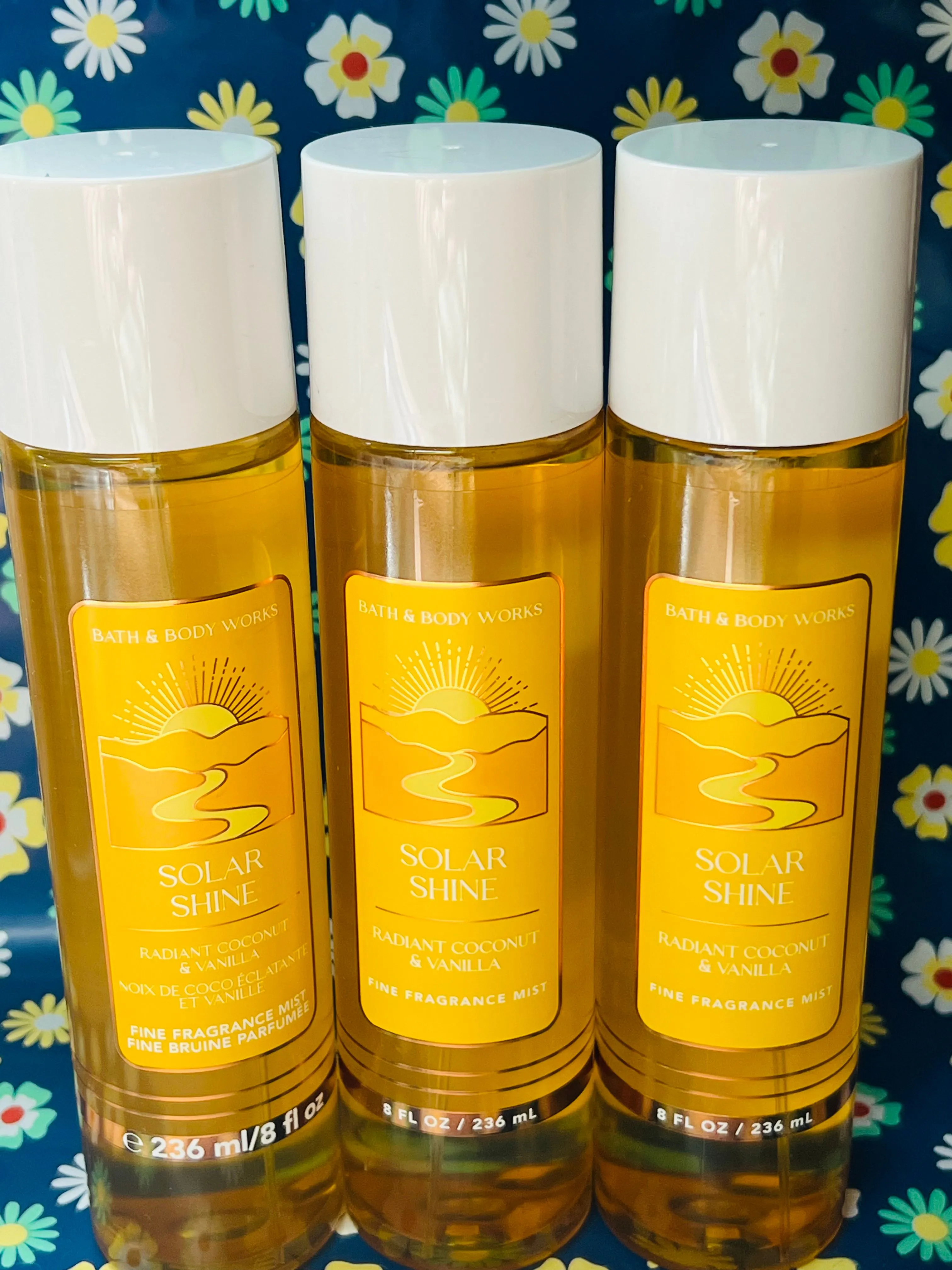 BATH BODY WORKS SOLAR SHINE COCONUT VANILLA FINE FRAGRANCE