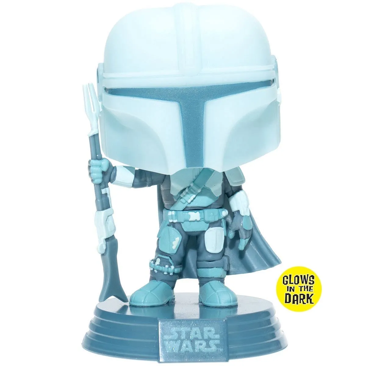 Product image for The Mandalorian Hologram GITD Funko Pop! #345 EE Exclusive