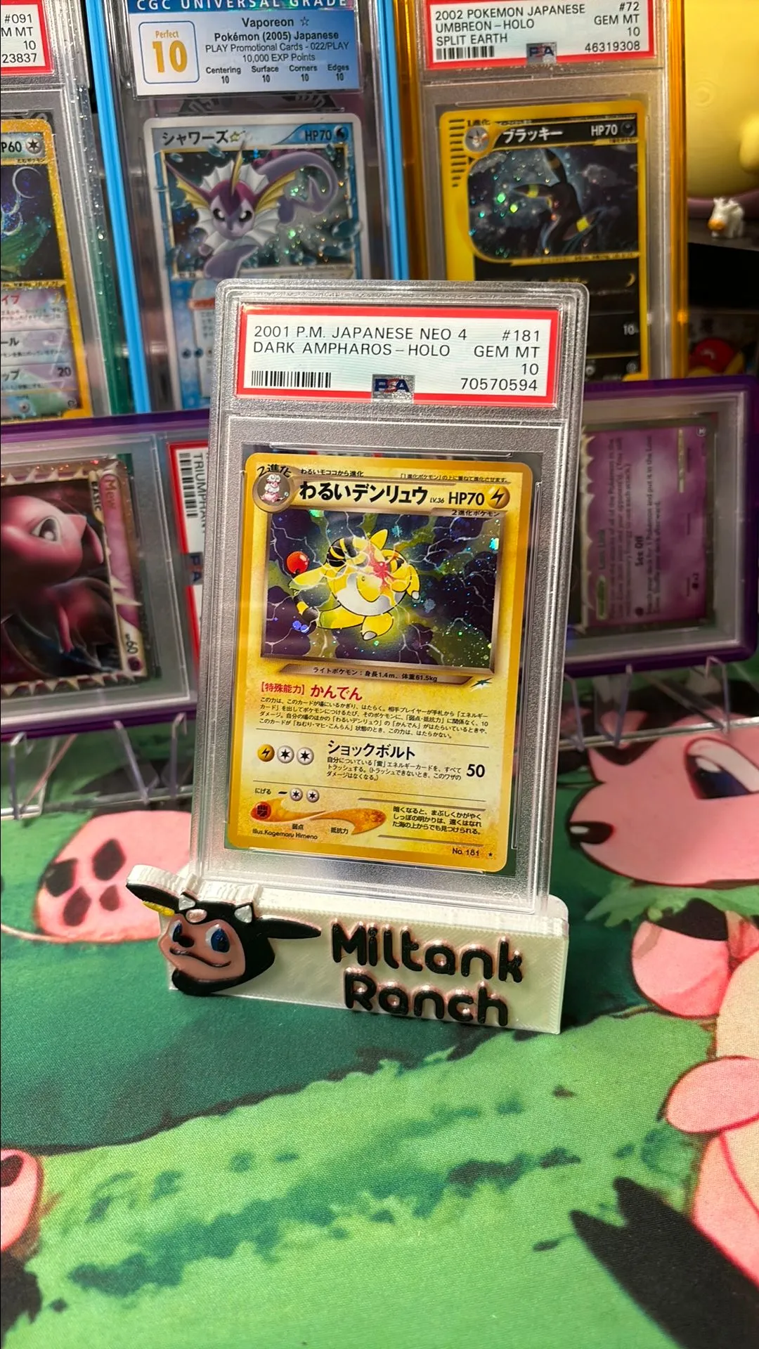 Product image for DARK AMPHAROS  NEO HOLO  PSA GEM MINT 10