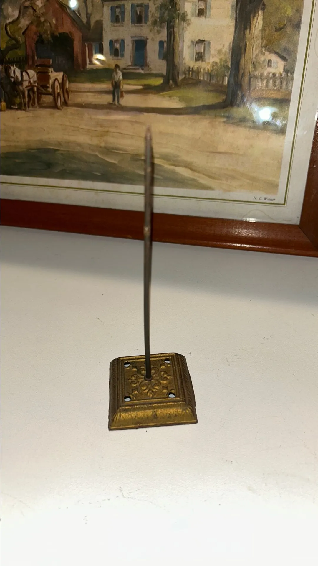 Product image for 491. Antique 1900's cast iron receipt spike