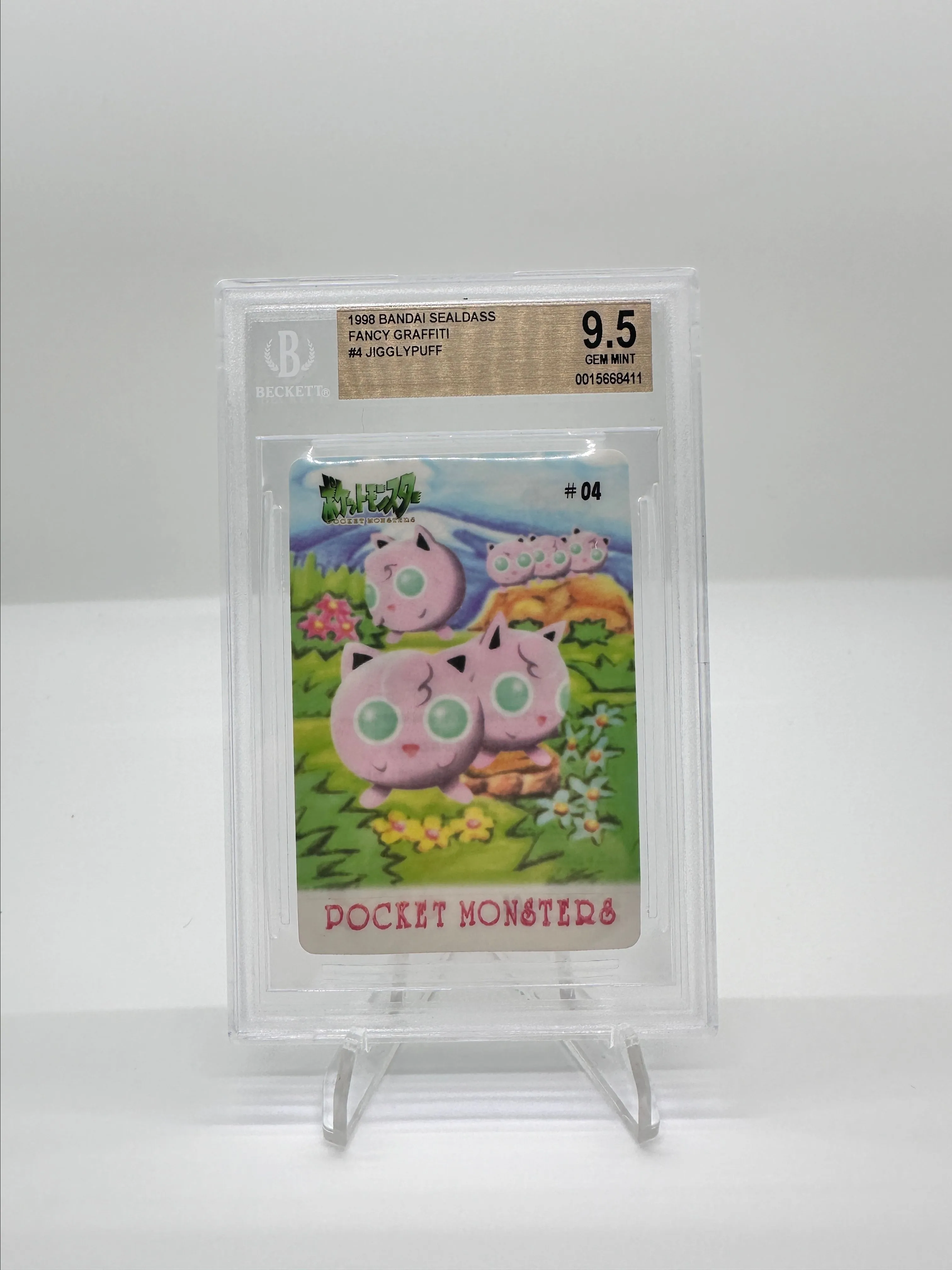 Product image for Jigglypuff Sealdass Fancy Graffiti #4 BGS 9.5 Pop 1! None higher!