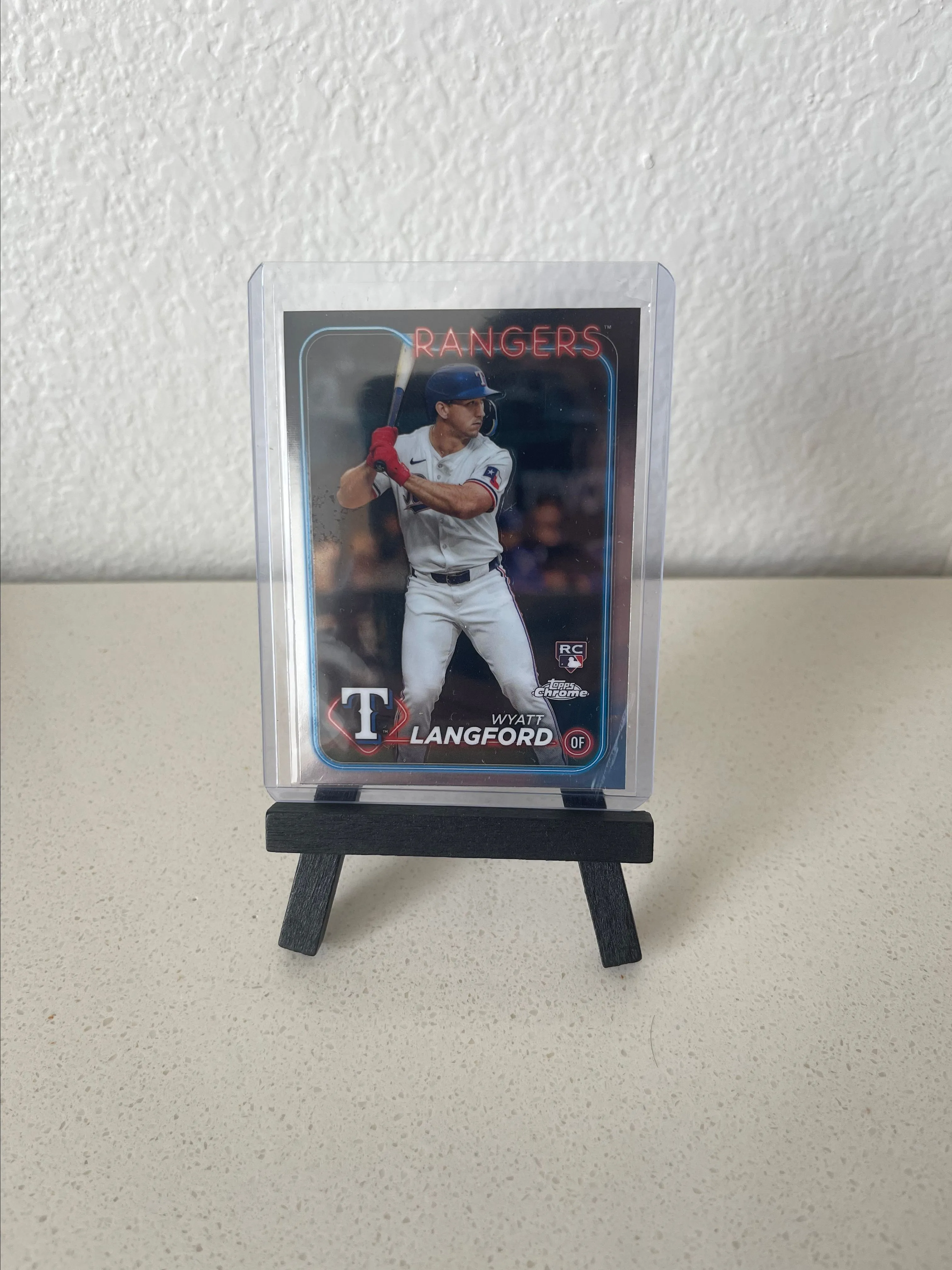 Product image for WYATT LANGFORD RC 2024 Topps Chrome Texas Rangers