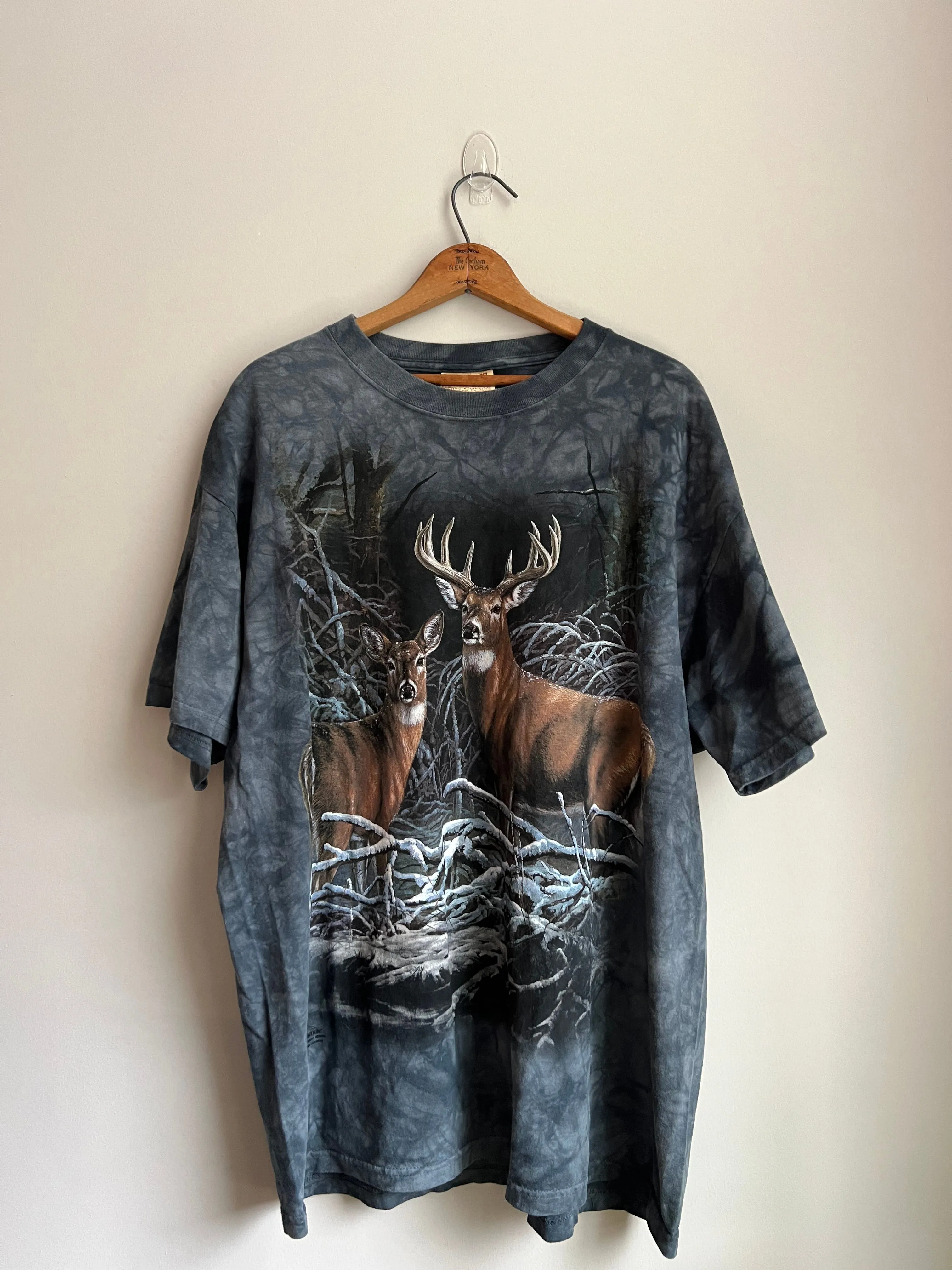 Product image for 2003 vintage The Mountain Deer Nature tie dye tee