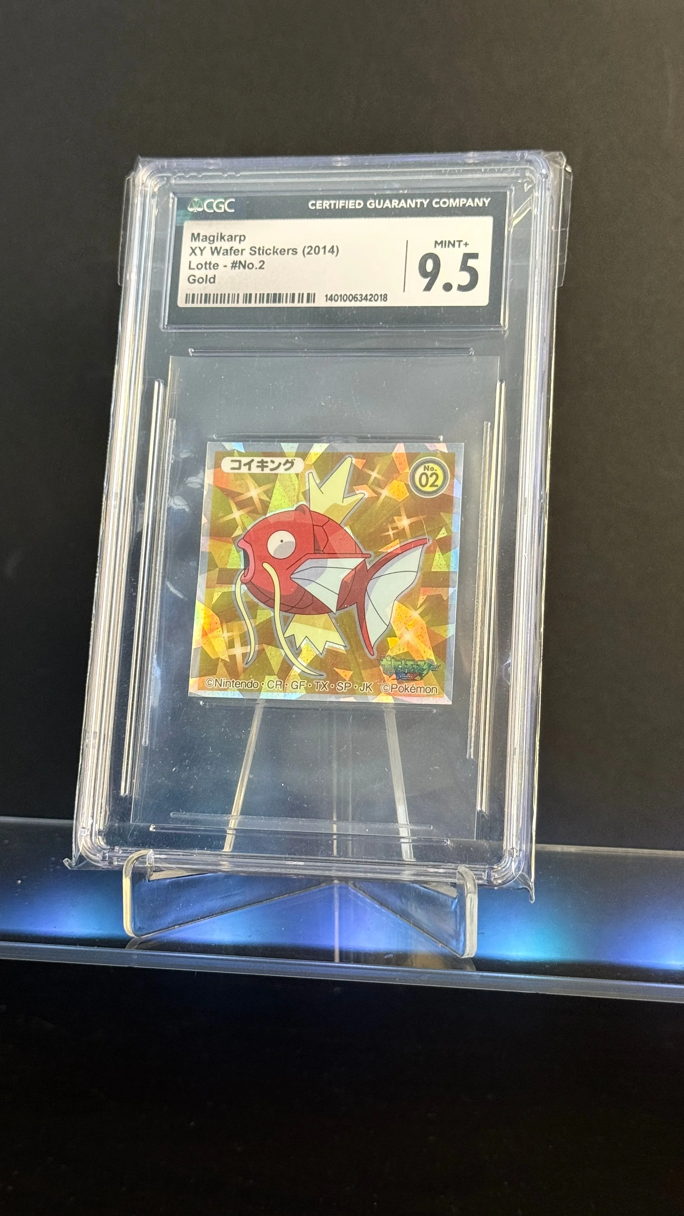 Product image for Pokemon CGC 9.5 Magikarp Lotte #2 XY Wafer Sticker