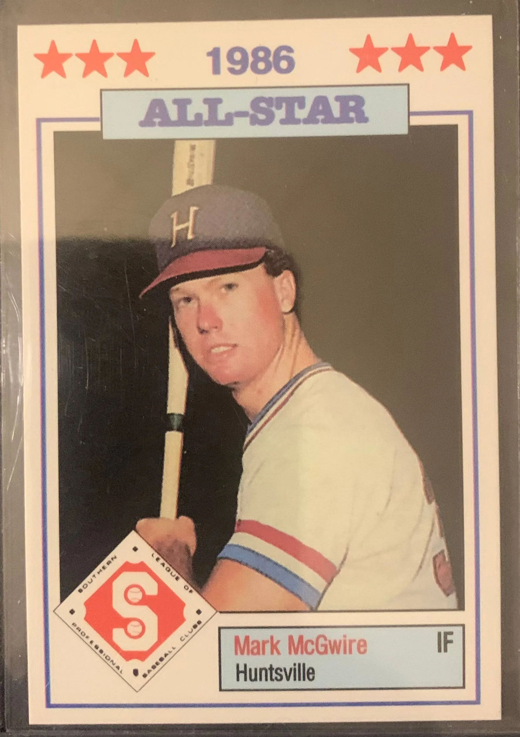 Product image for *XRC* 1986 Southern League All Stars Mark McGwire #3 (Minor League) PSA/BGS Ready
