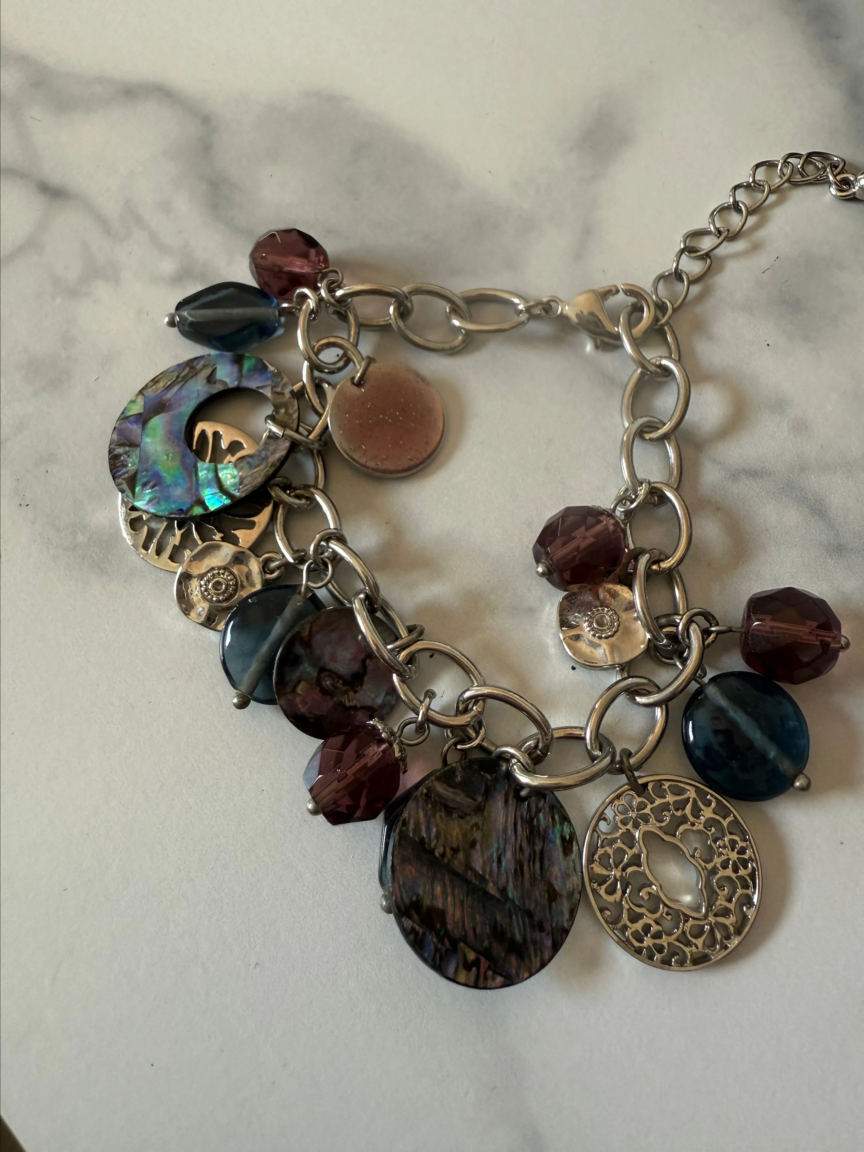 Product image for 19 Abalone Charm Bracelet