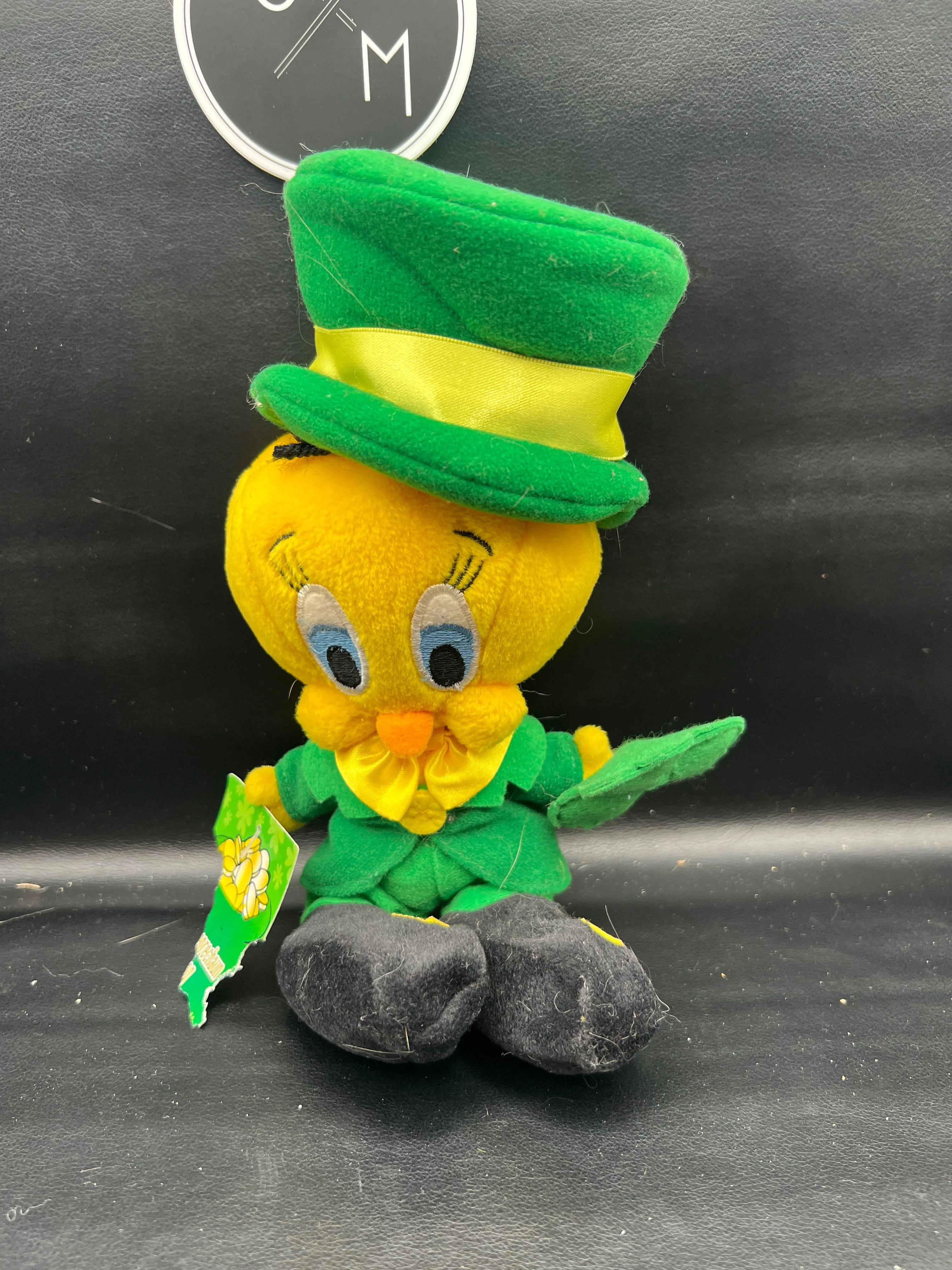 Product image for Warner Bros Looney Tunes St. Patricks Day Leprechaun Tweety Bird Bean Bag Plush