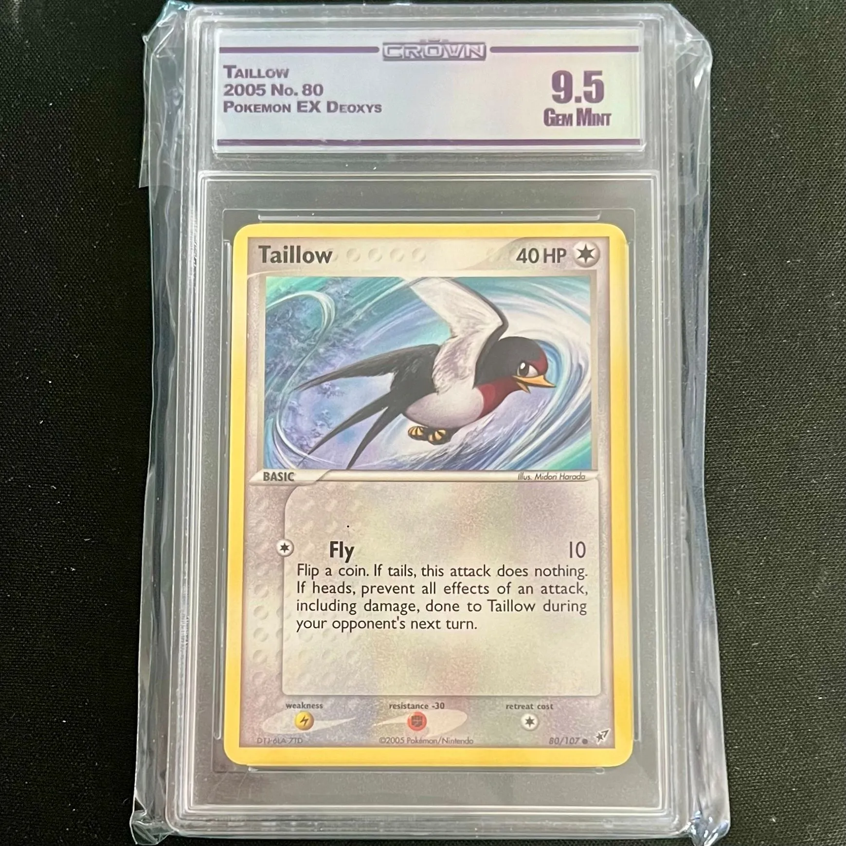 Pokemon TCG Taillow EX Deoxys 80/107 Holo 9.5 GEM MINT  Whatnot: Shop,  Sell, Connect